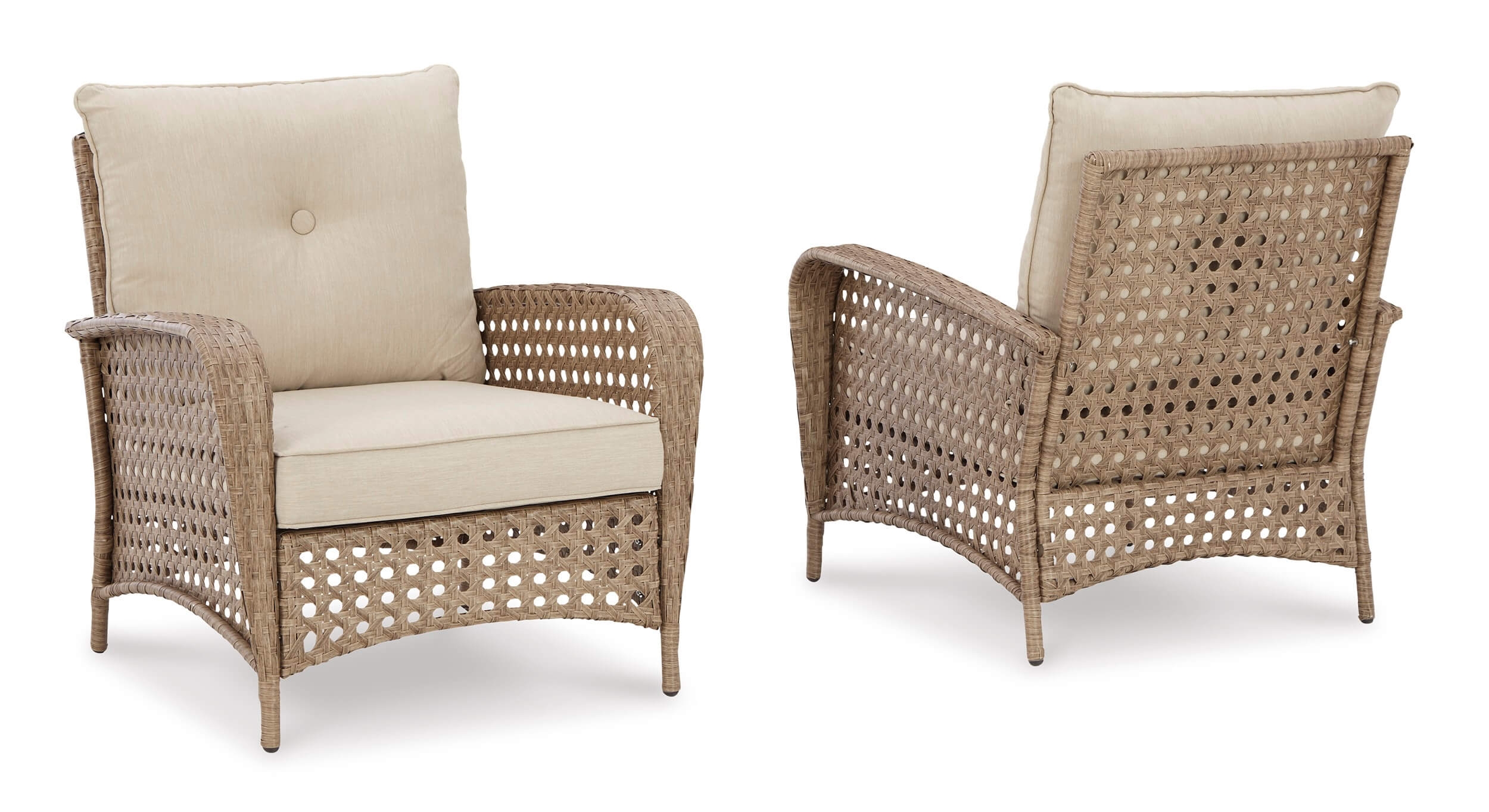 Braylee Outdoor Nuvella Fabric/Resin Wicker Patio Set