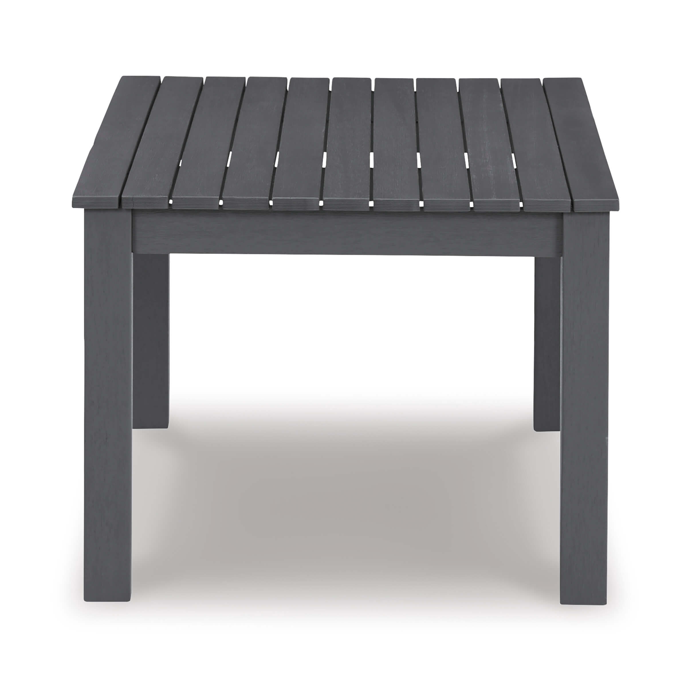 Fynnegan Outdoor Nuvella Fabric/Eucalyptus Wood Loveseat w/Table