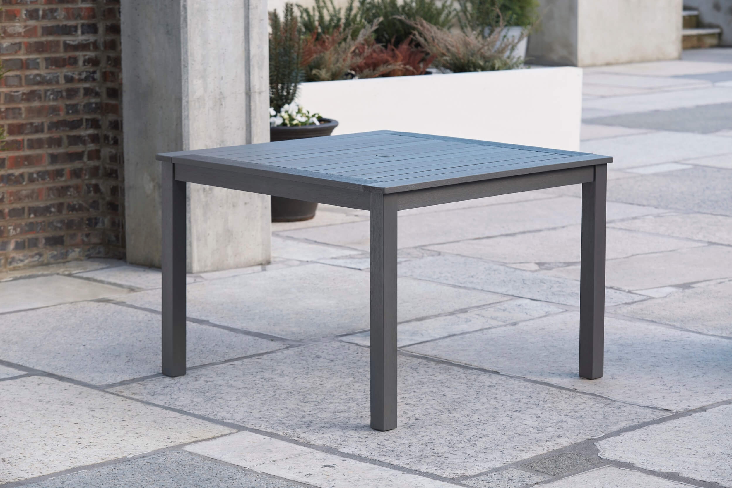 Eden Town Outdoor Eucalyptus Wood Square Patio Dining Set
