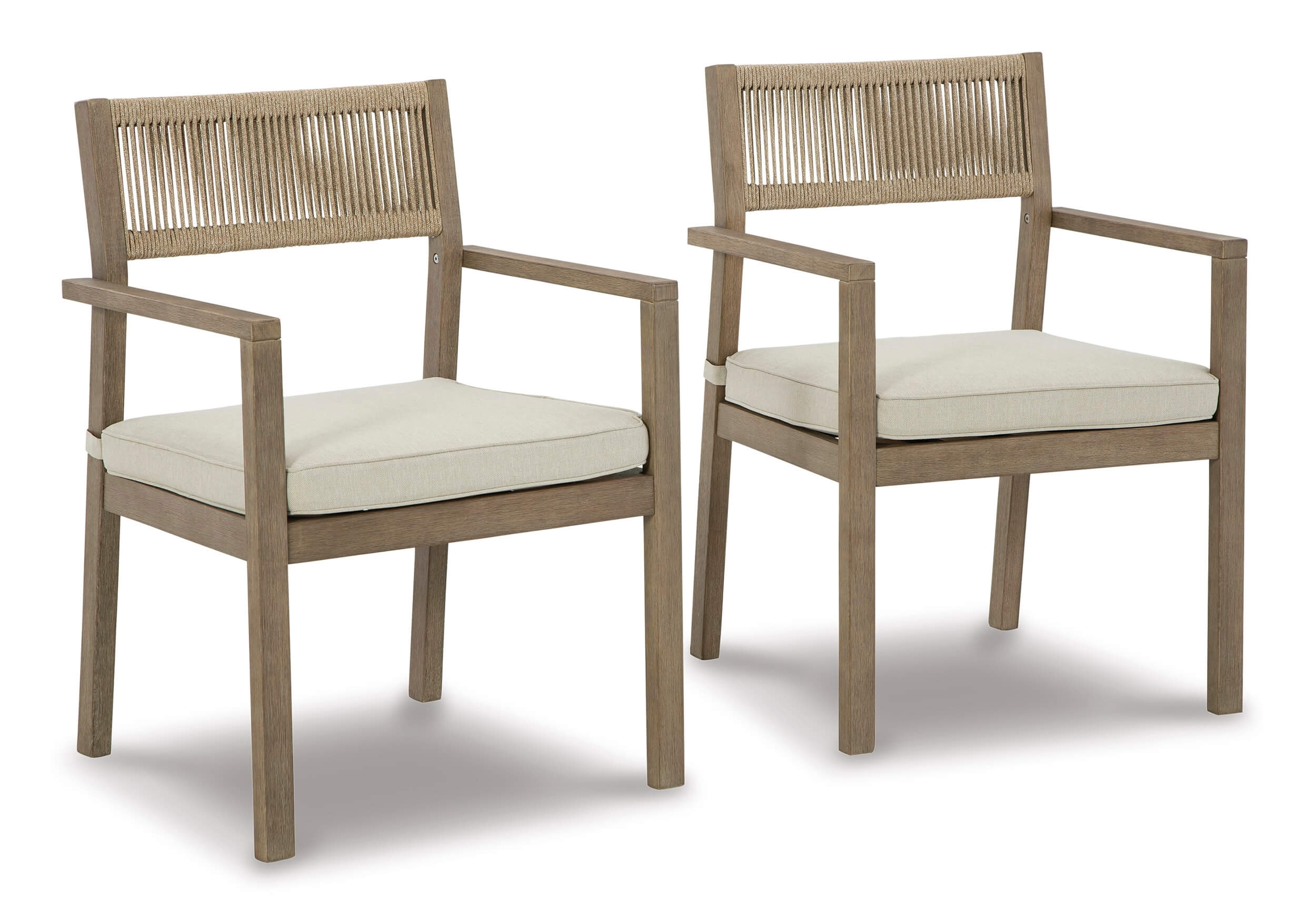 Aria Plains Outdoor Eucalyptus Wood Patio Dining Set
