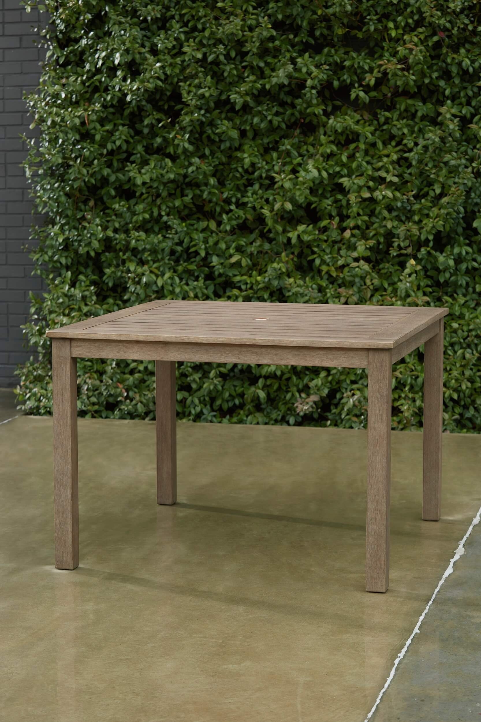 Aria Plains Outdoor Eucalyptus Wood Dining Table