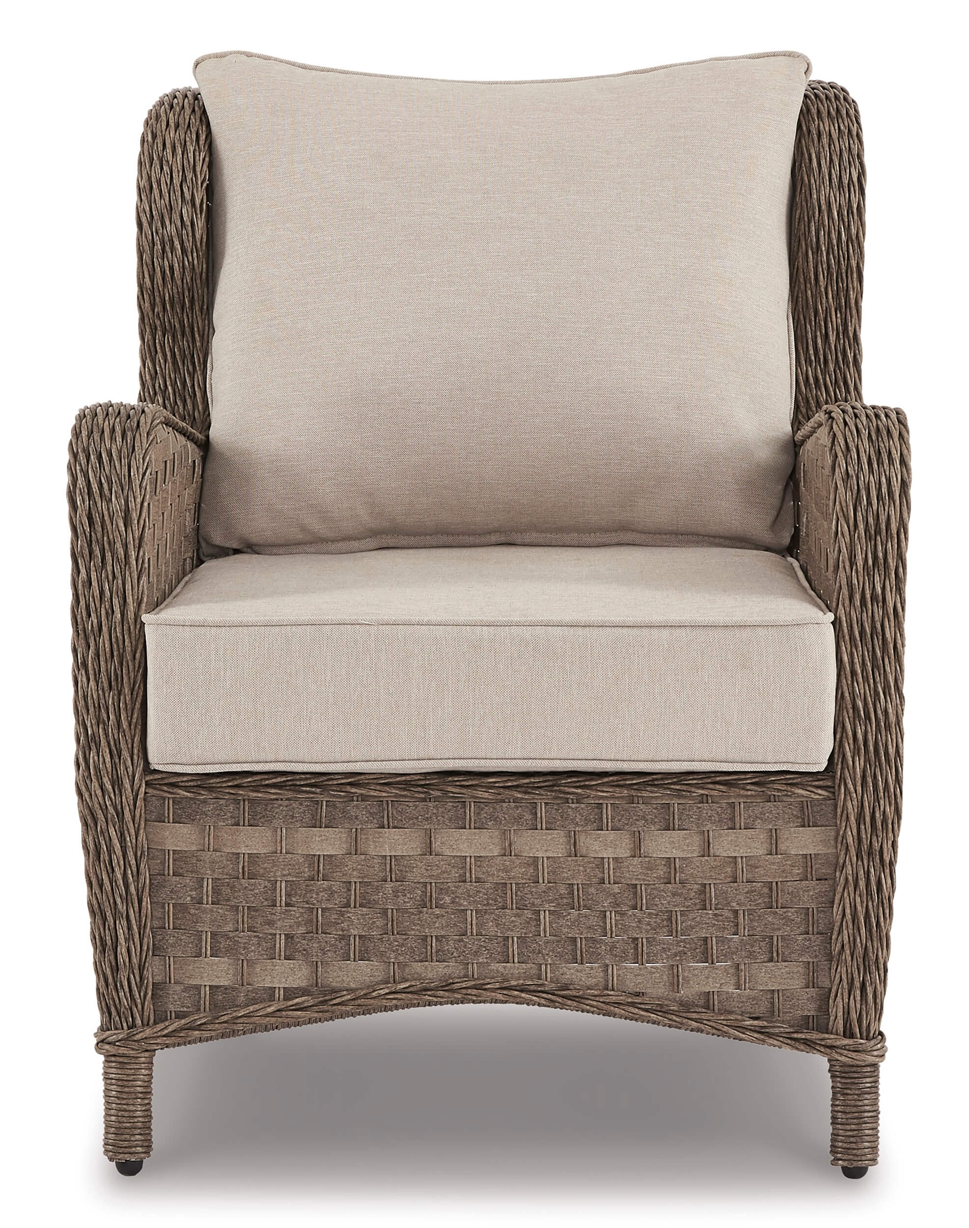 Clear Ridge Outdoor Nuvella Fabric/Resin Wicker Lounge Chair, Set of 2