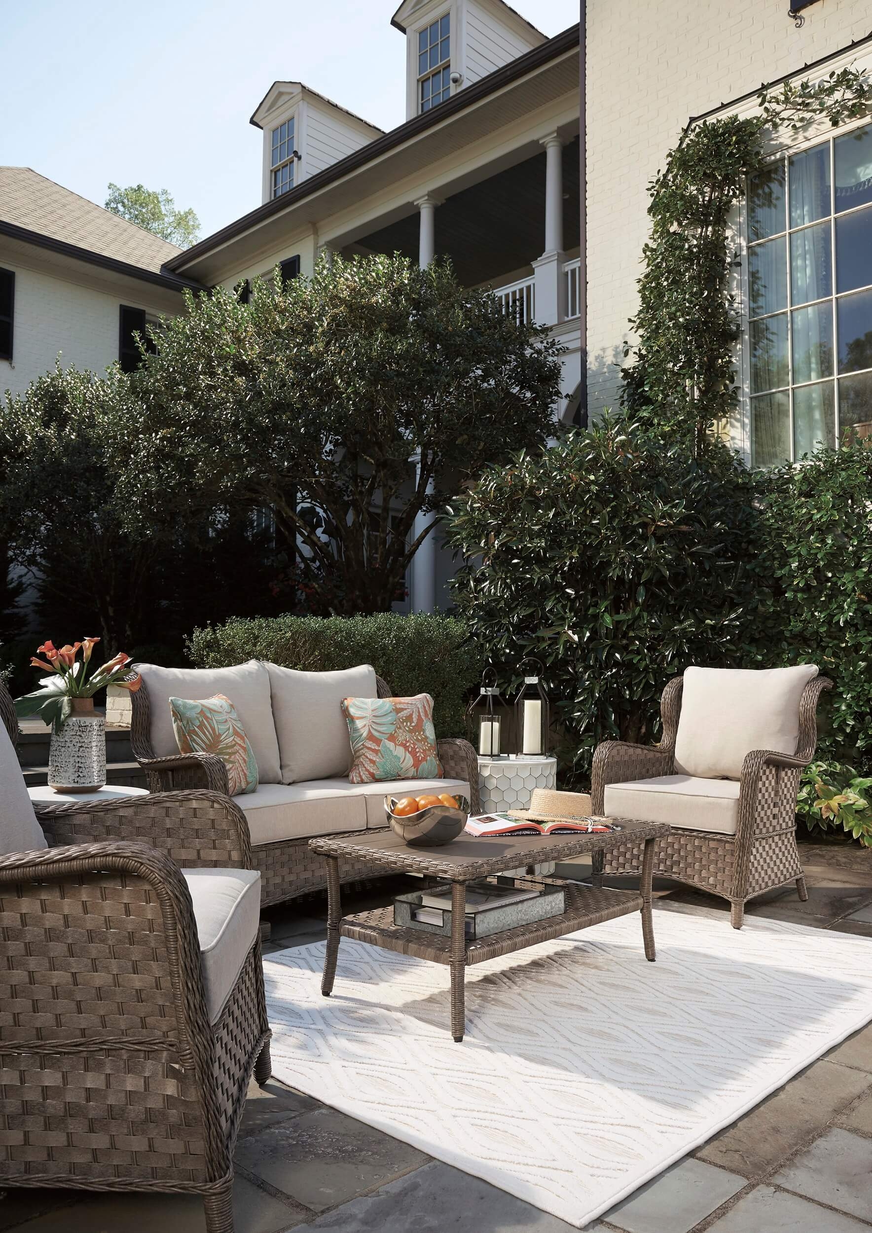 Clear Ridge Outdoor Resin Wicker Patio Set