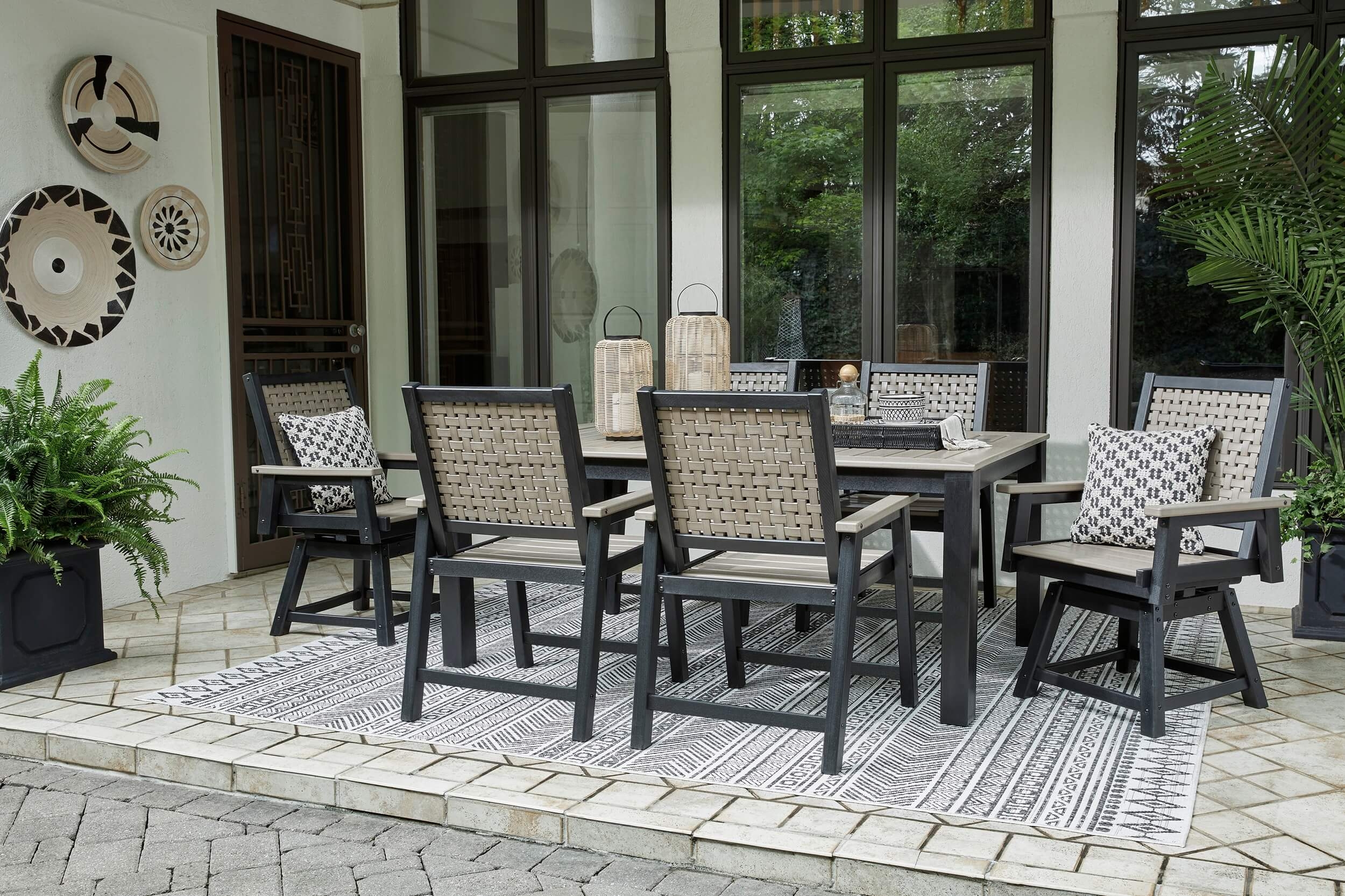 Mount Valley Outdoor High-Density Polyethylene Patio Dining Set