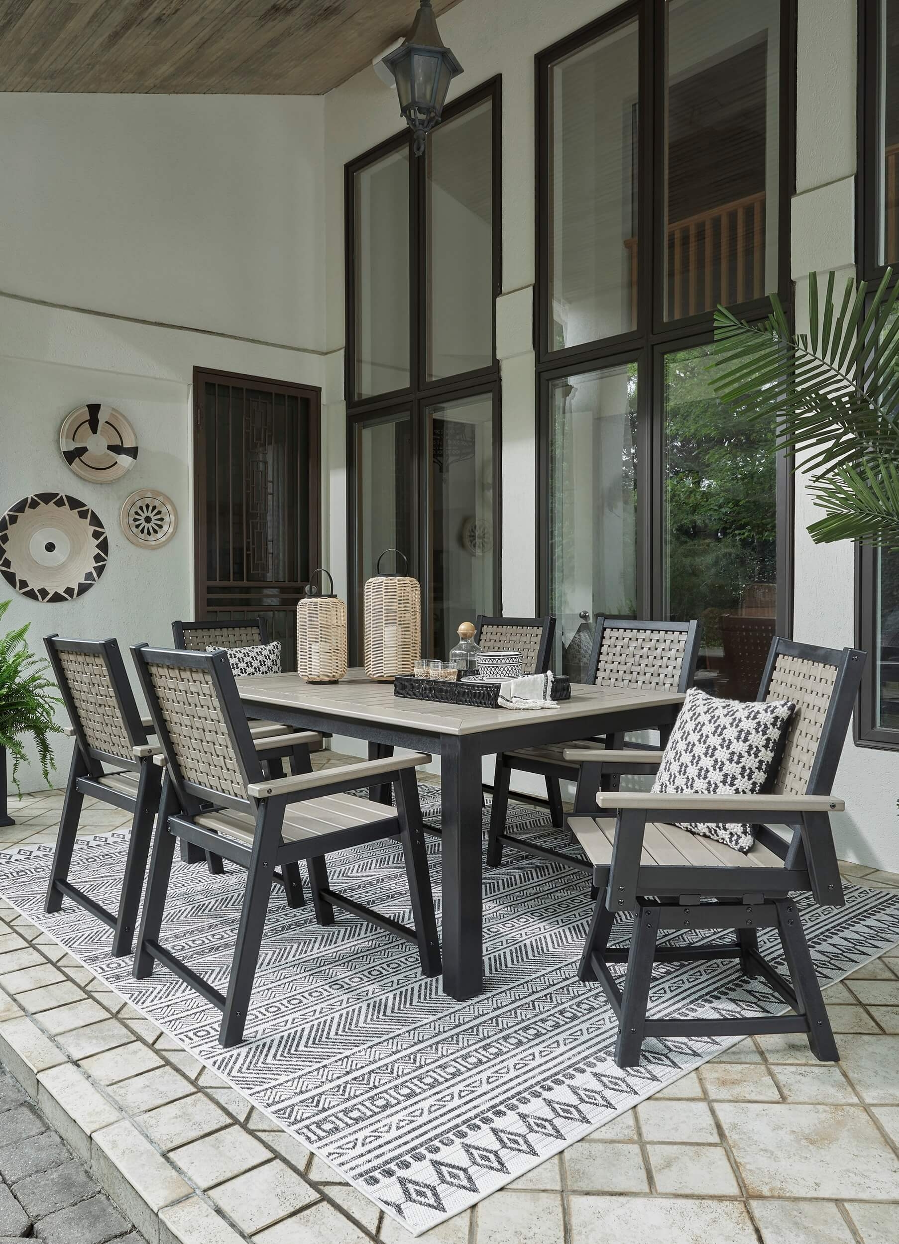 Mount Valley Outdoor High-Density Polyethylene Patio Dining Set