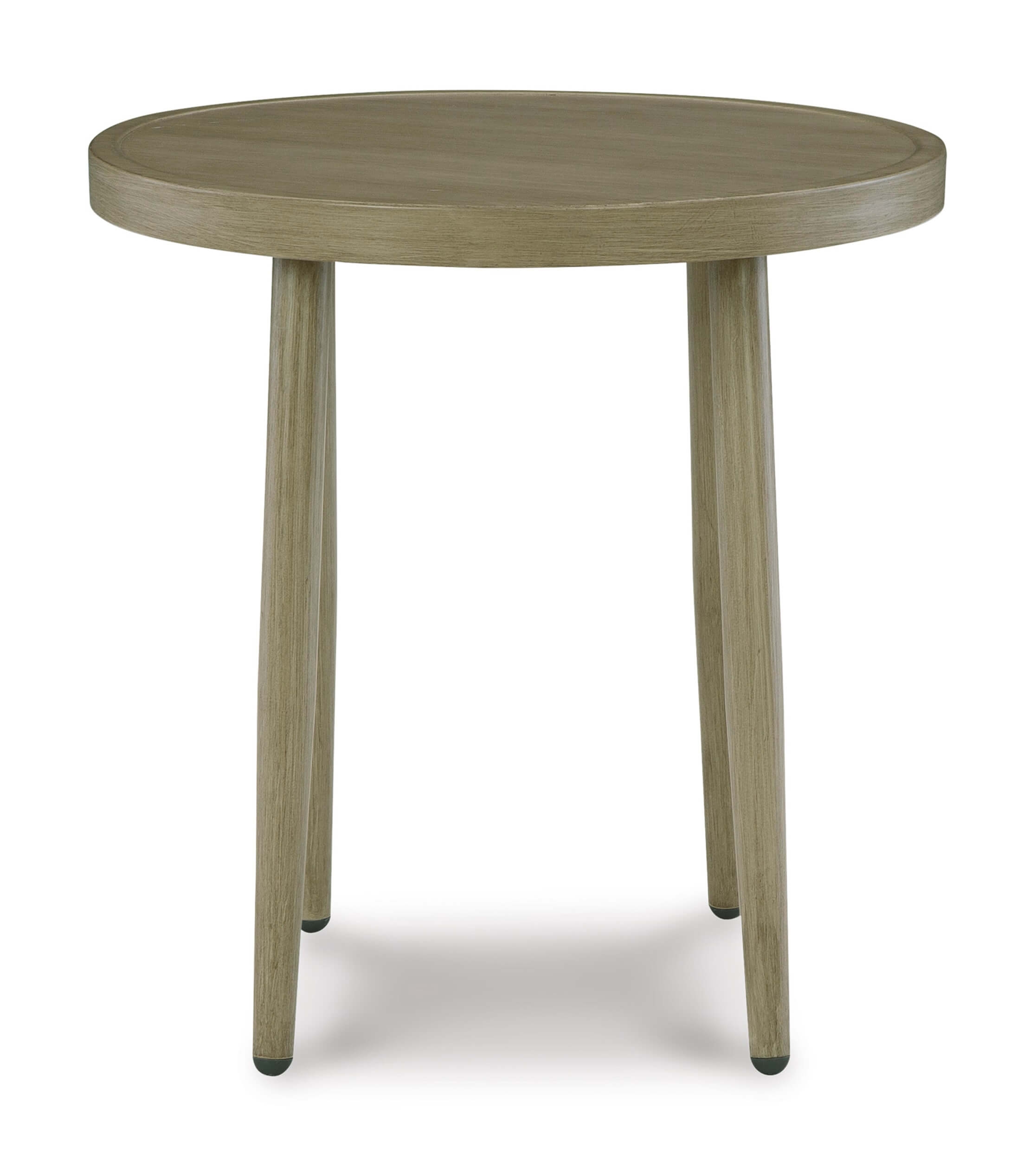 Swiss Valley Outdoor Wood Look Round End Table