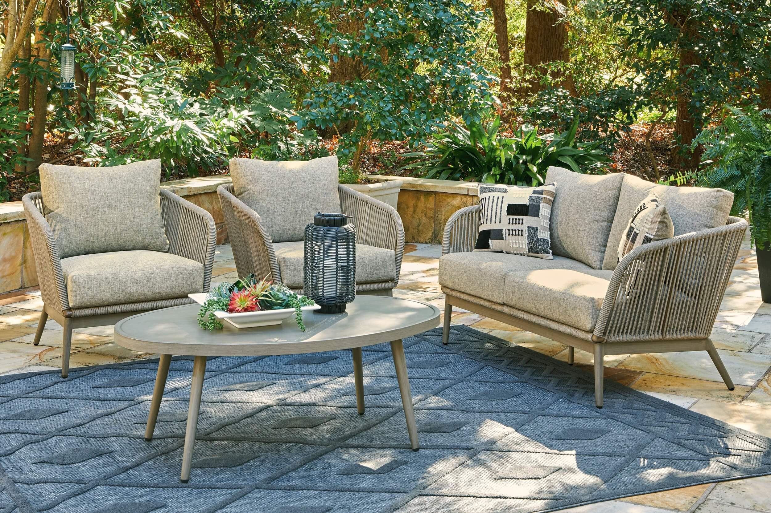 Swiss Valley Outdoor Nuvella Fabric/Handwoven Polyester Rope Set