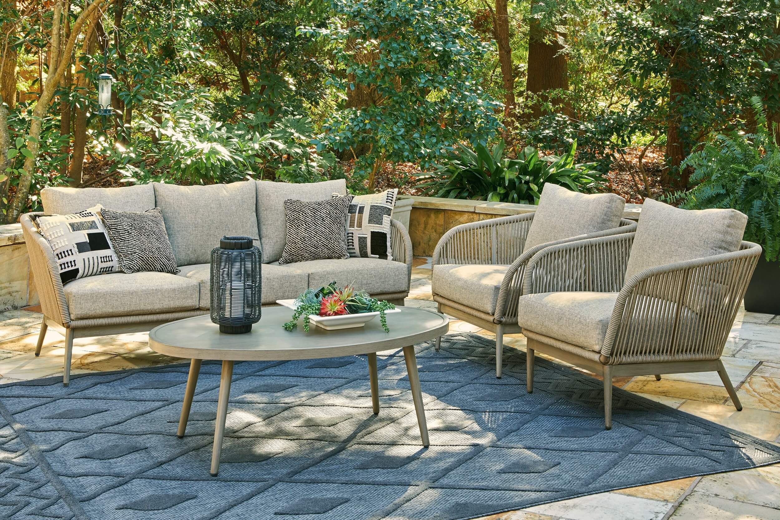 Swiss Valley Outdoor Nuvella Fabric/Handwoven Polyester Rope Set
