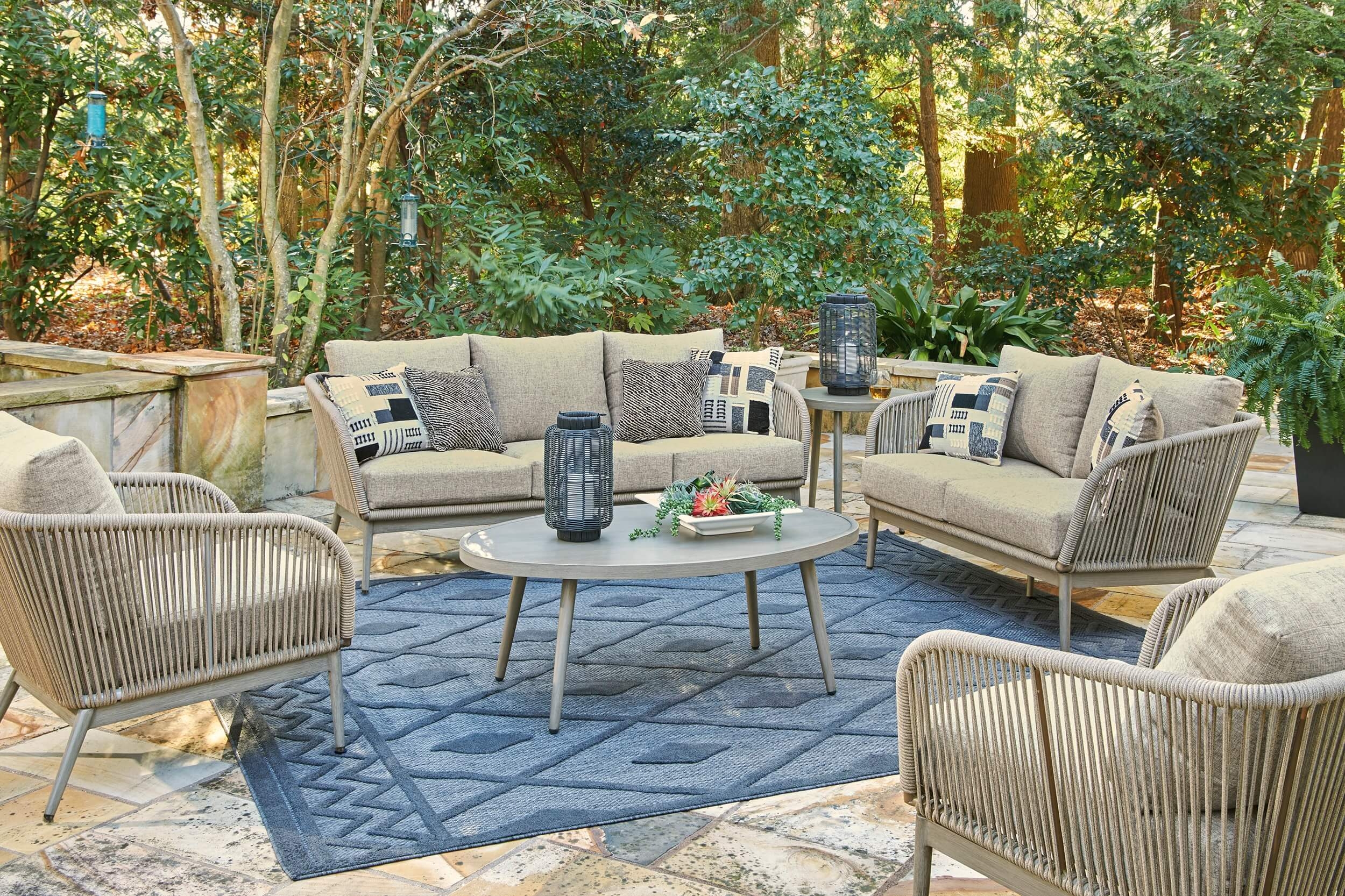 Swiss Valley Outdoor Nuvella Fabric/Handwoven Polyester Rope Set