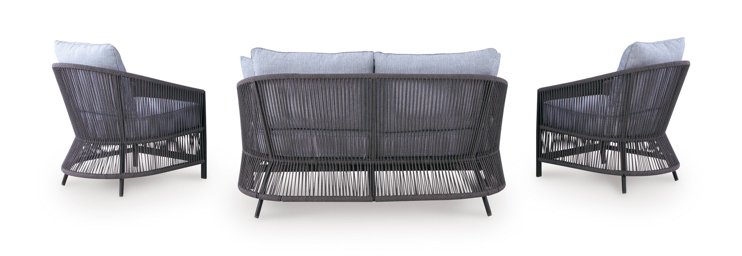 Bridges Beach Polyester/Aluminum 4-Piece Patio Set