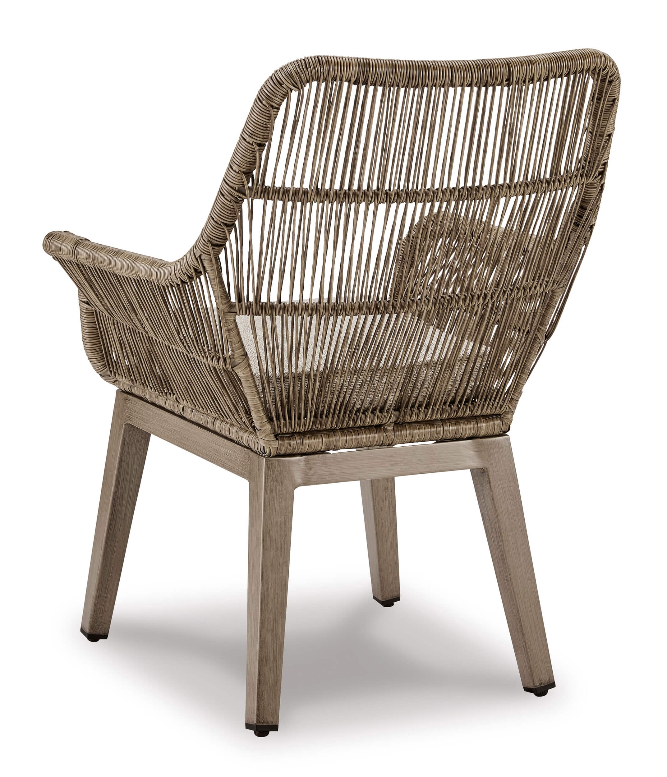 Beach Front Outdoor Nuvella Fabric/Resin Wicker Arm Chair, Set of 2