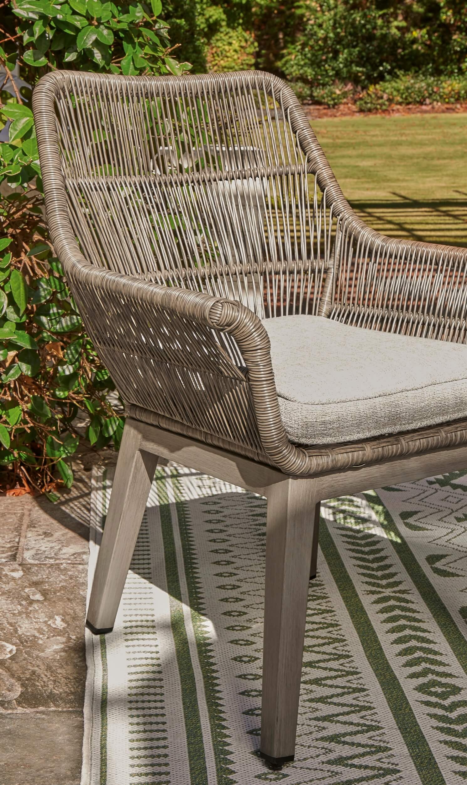 Beach Front Outdoor Aluminum Patio Dining Set, Composition 2