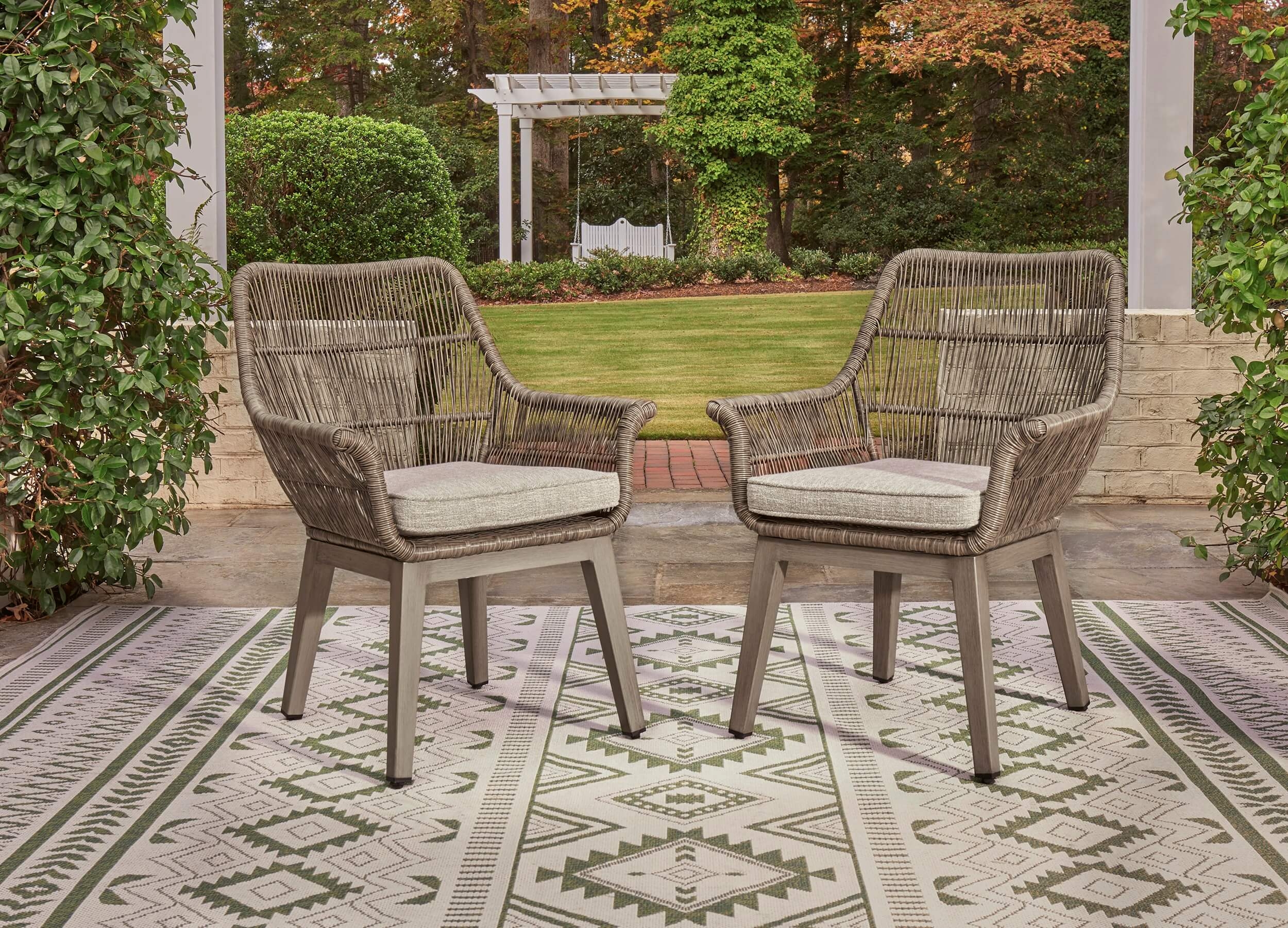 Beach Front Outdoor Aluminum Patio Dining Set, Composition 2