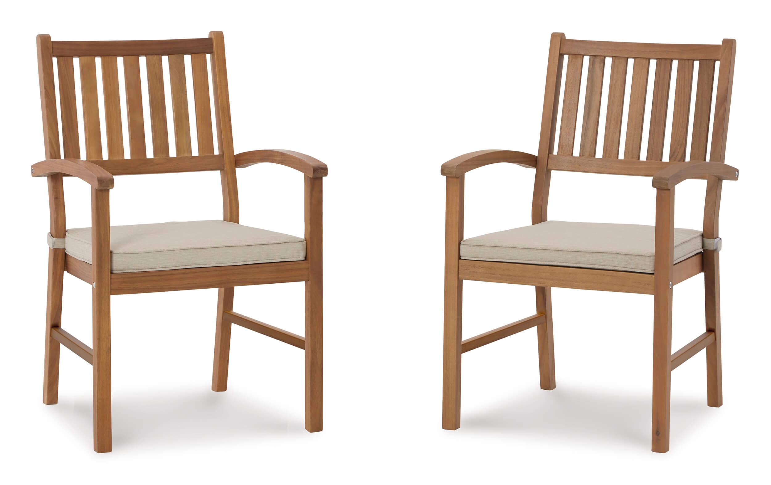 Janiyah Outdoor Acacia Wood Rectangular Dining Set
