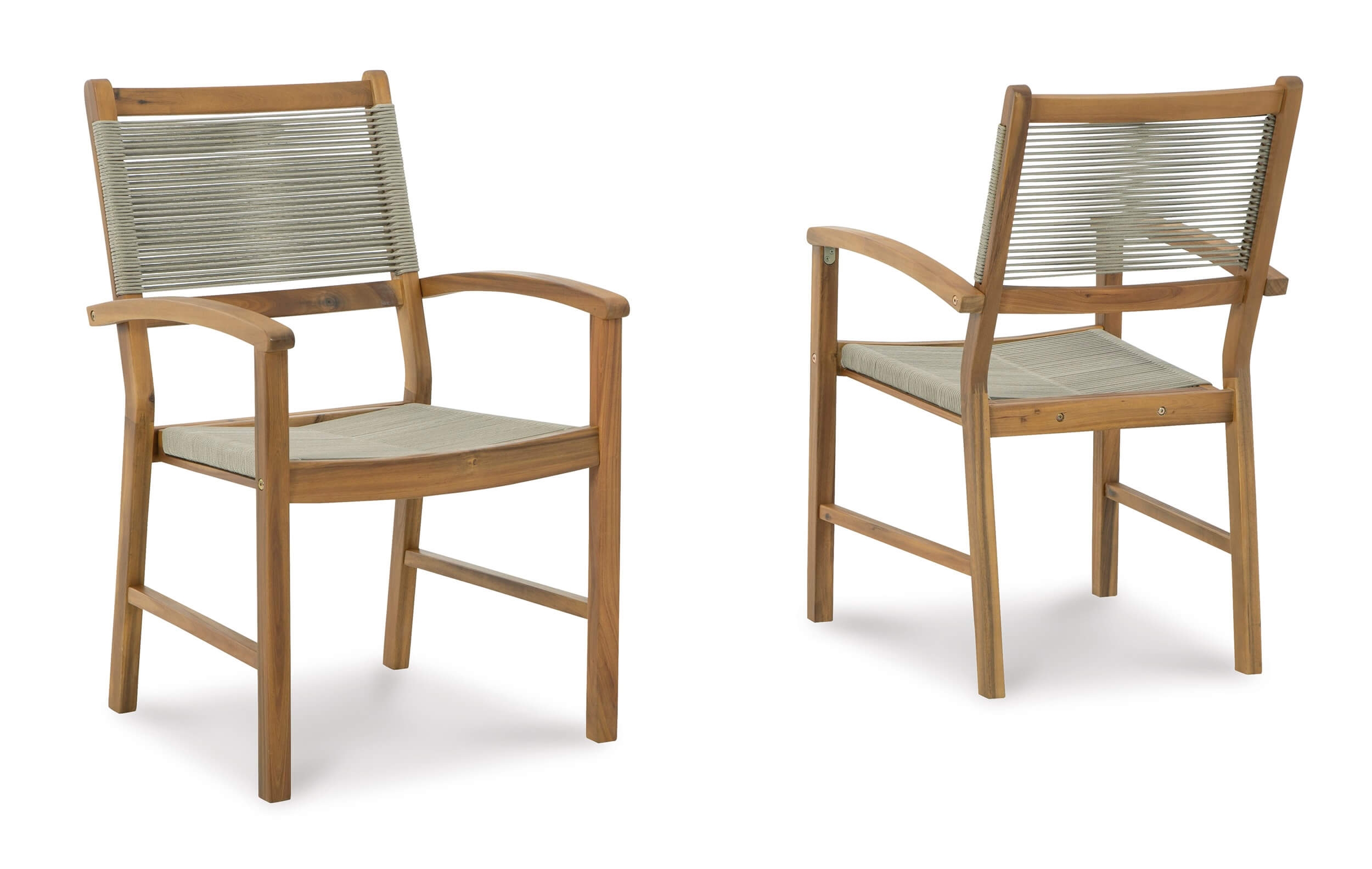 Janiyah Outdoor Acacia Wood Round Dining Set