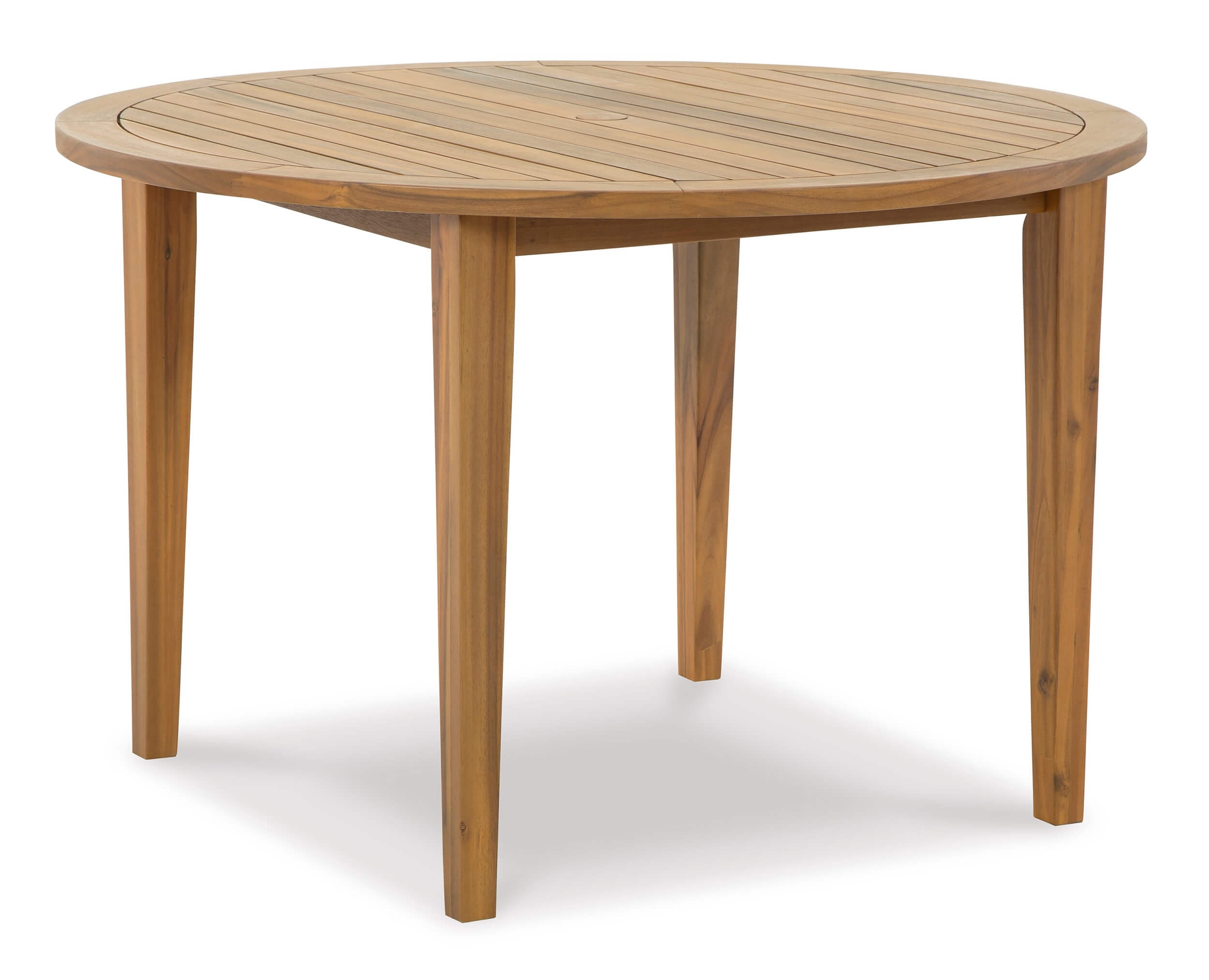 Janiyah Outdoor Acacia Wood Round Dining Set