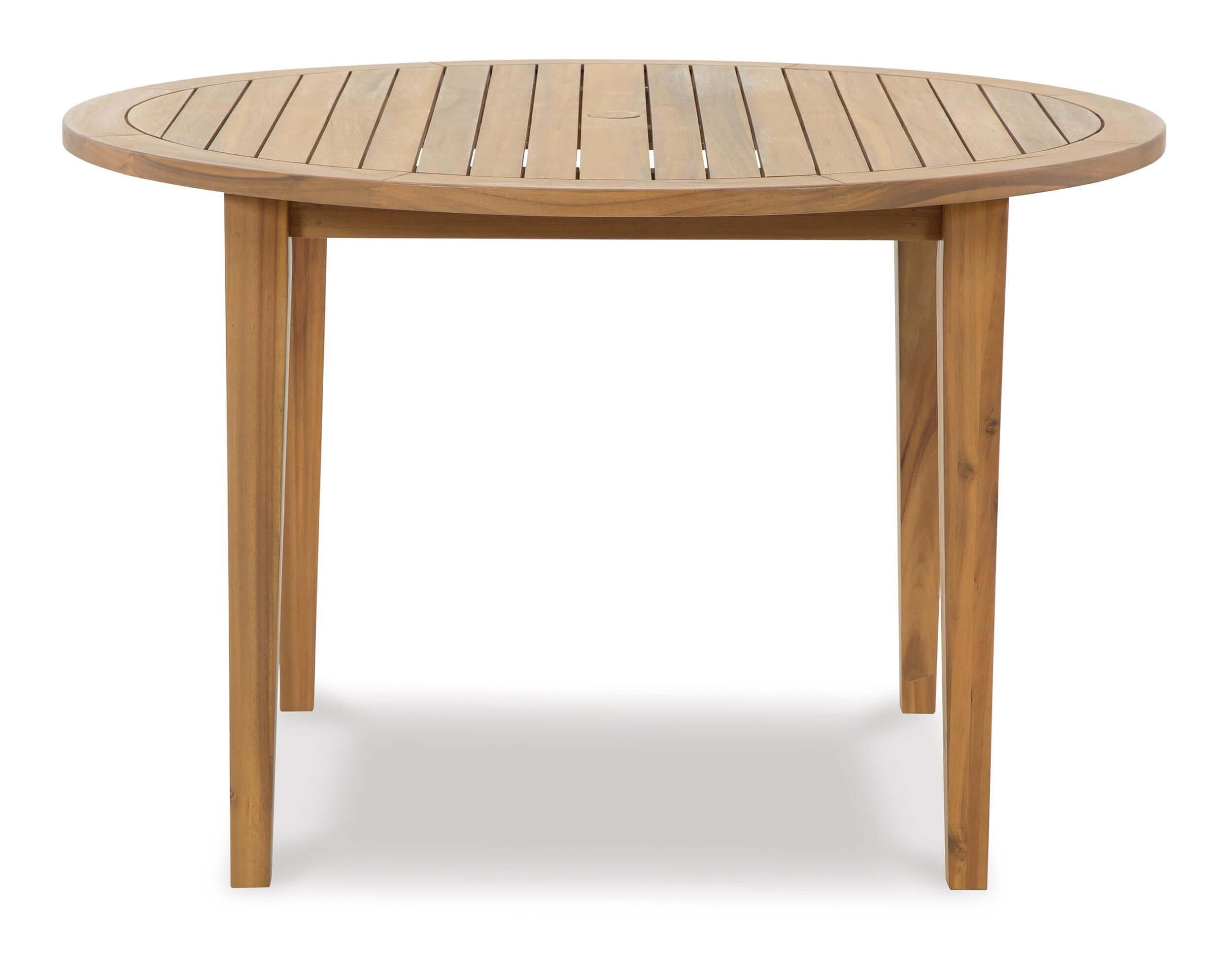 Janiyah Outdoor Acacia Wood Round Dining Set