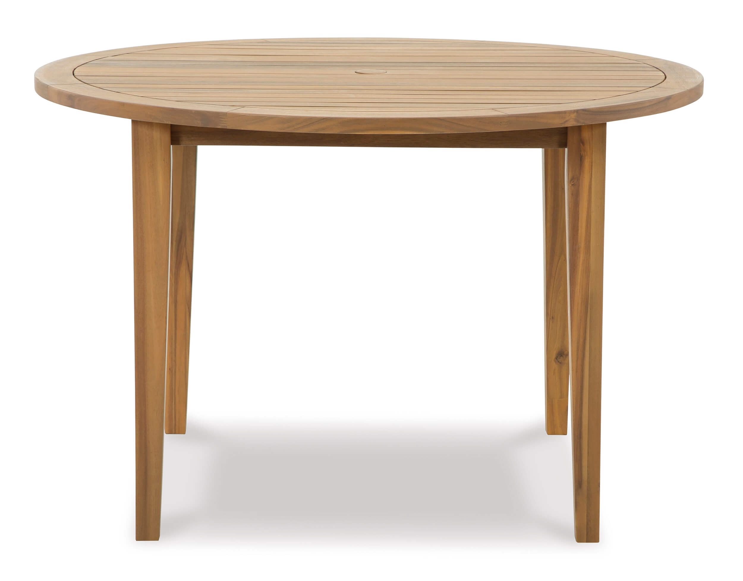Janiyah Outdoor Acacia Wood Round Dining Set