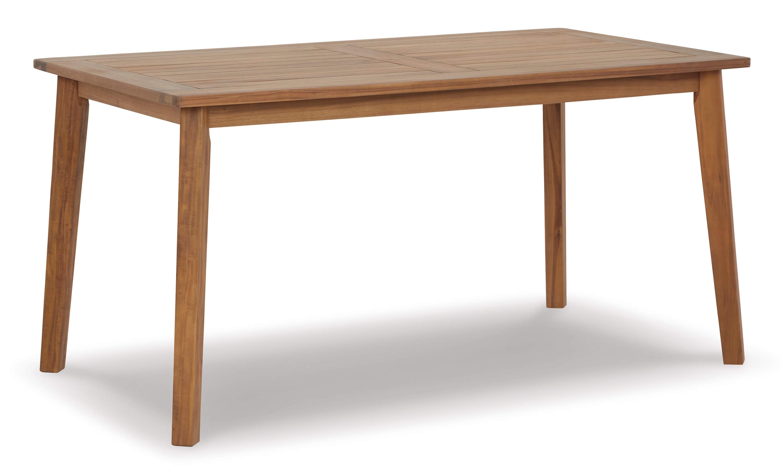 Janiyah Outdoor Acacia Wood Rectangular Dining Set