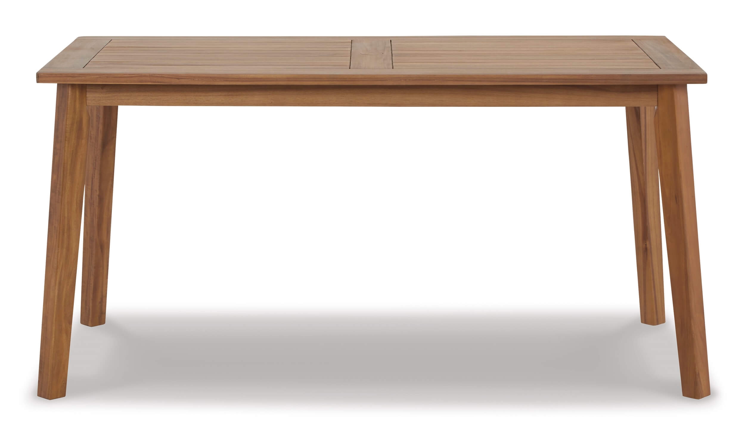 Janiyah Outdoor Acacia Wood Rectangular Dining Set