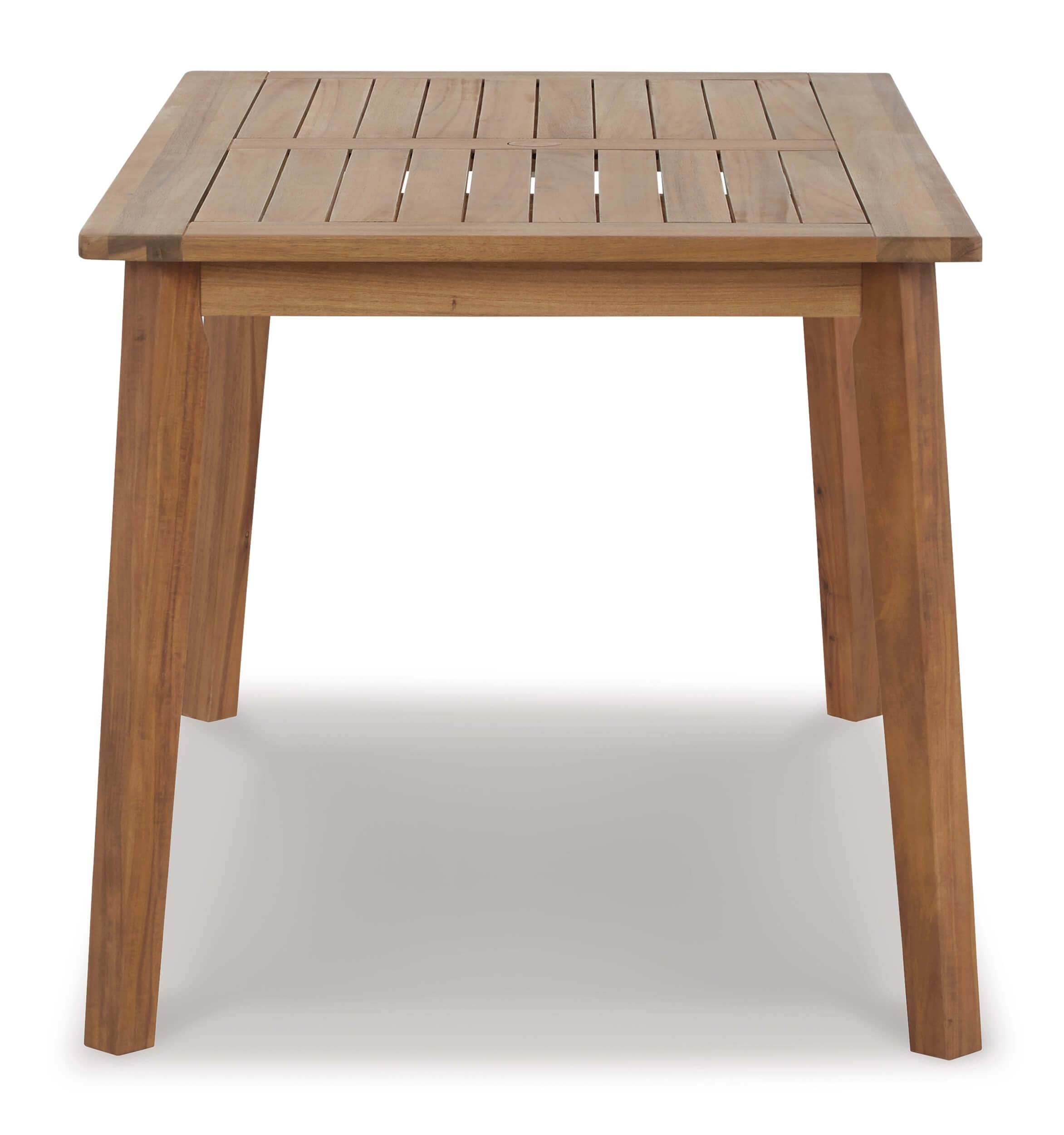 Janiyah Outdoor Acacia Wood Rectangular Dining Set