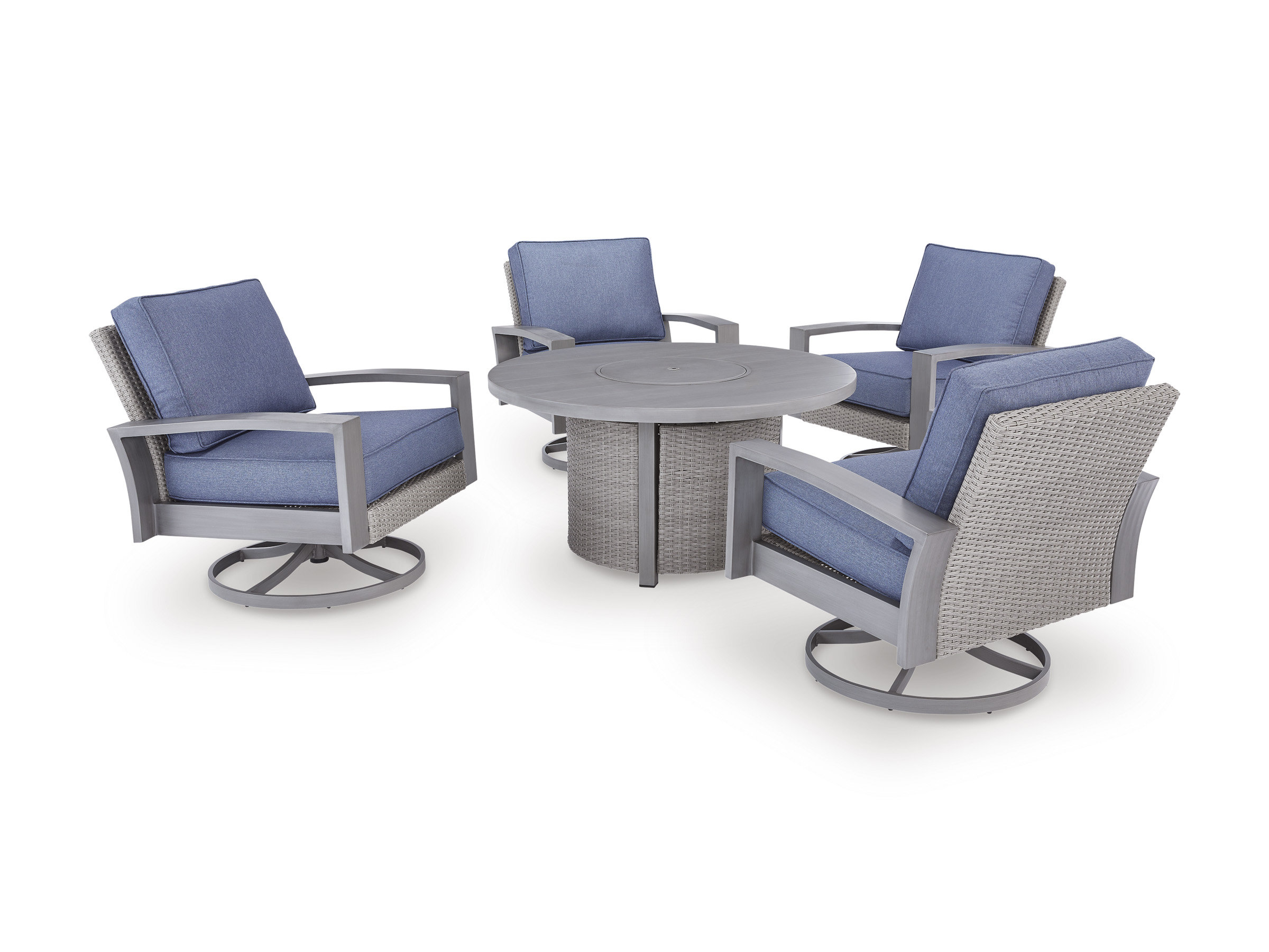 Half Moon Beach Resin Wicker/Aluminum Patio Set