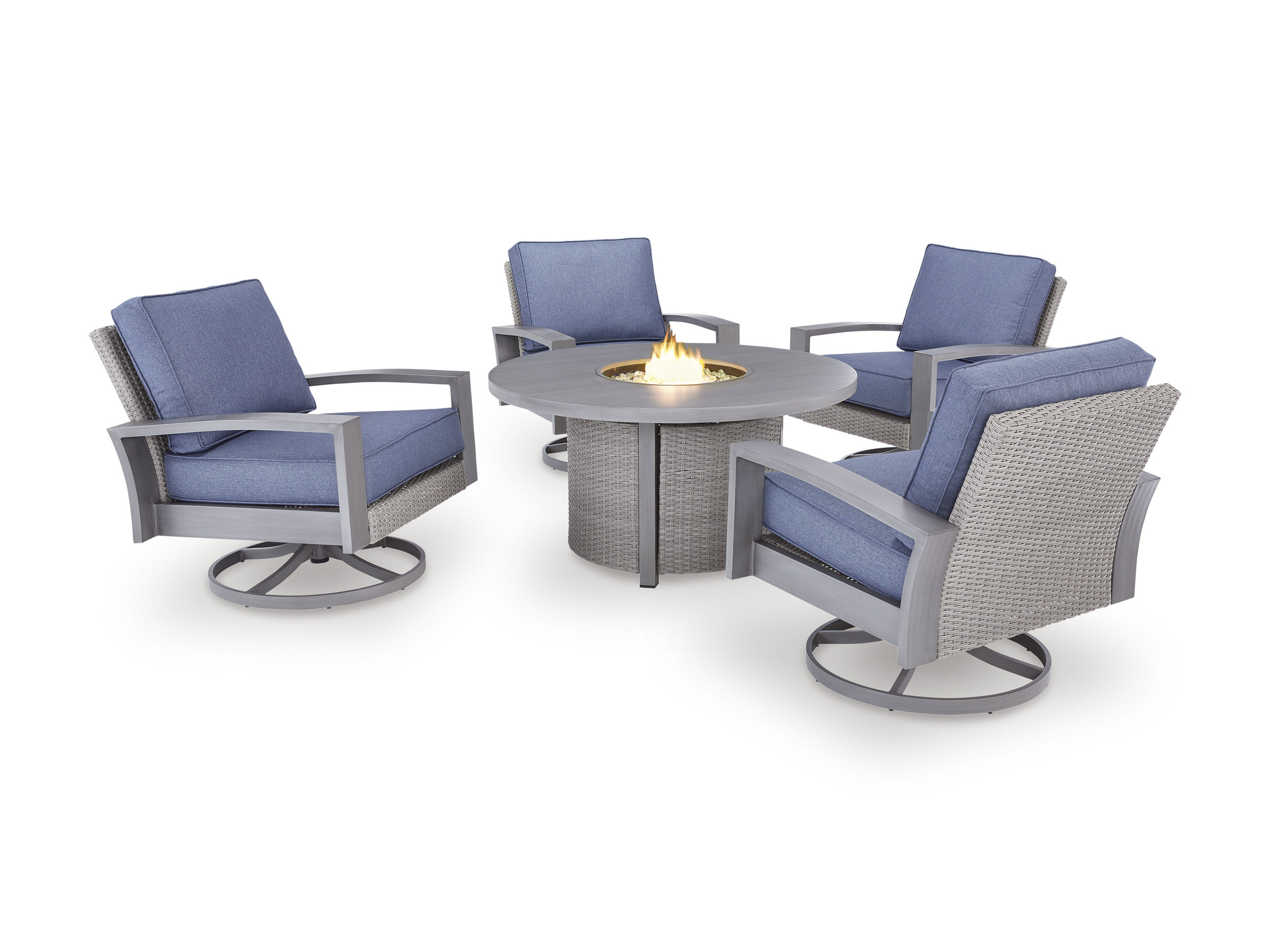 Half Moon Beach Resin Wicker/Aluminum Patio Set
