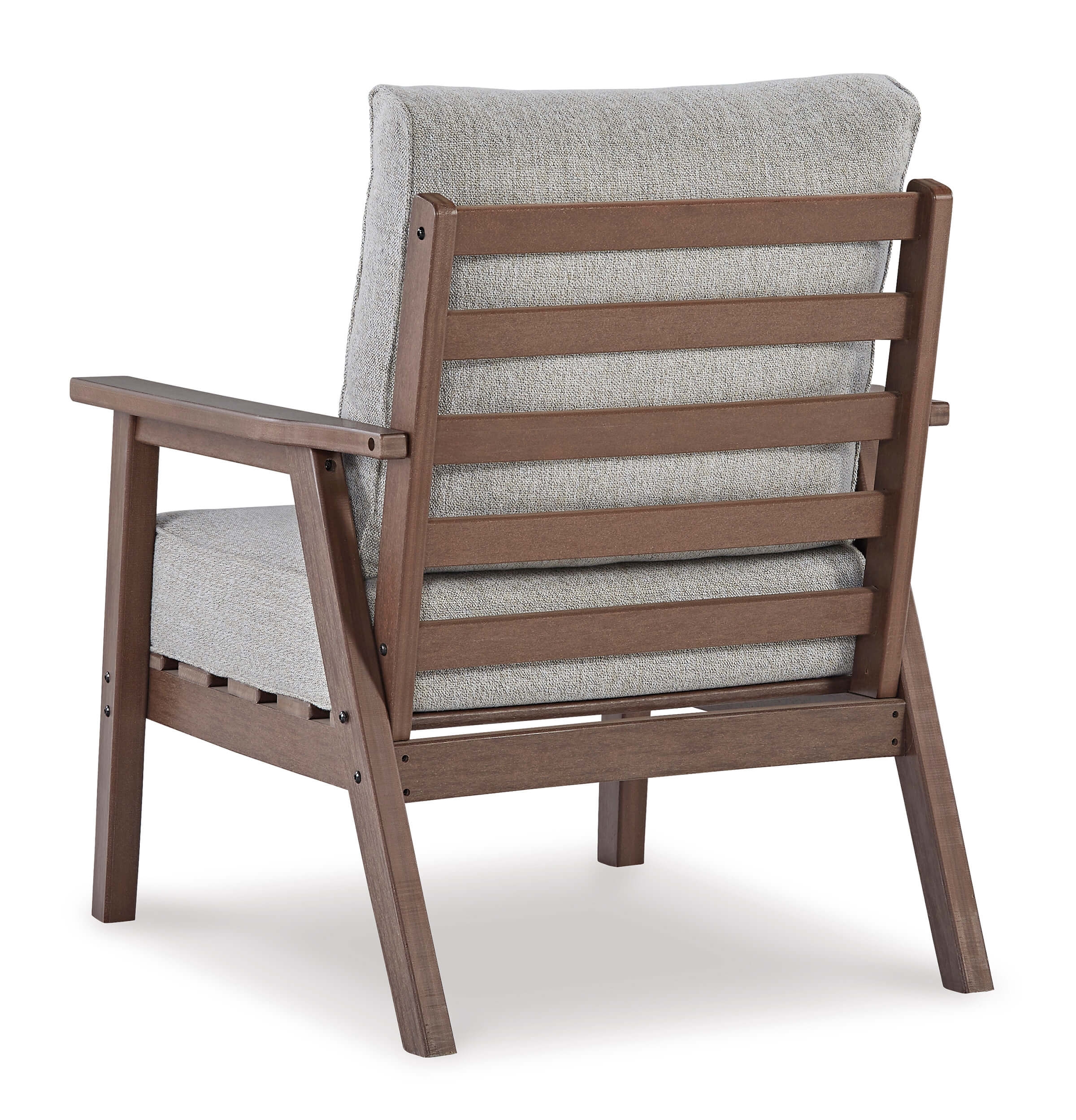 Emmeline Outdoor Nuvella Fabric/High-Density Polyethylene Lounge Chair, Set of 2