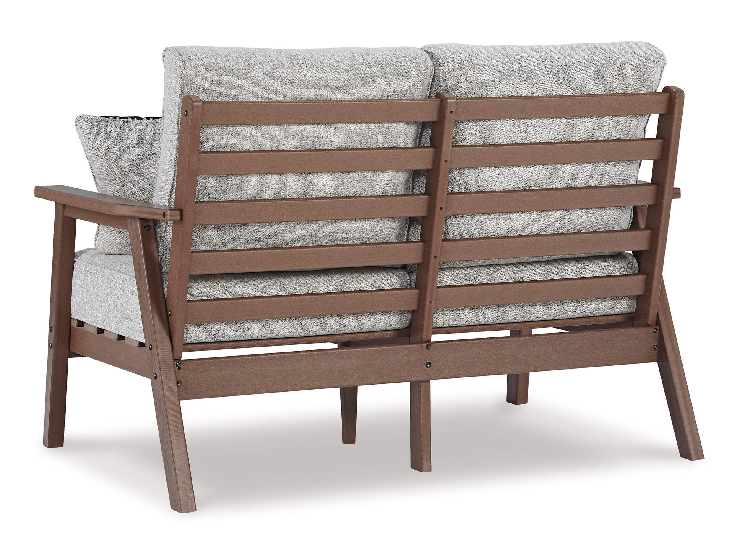 Emmeline Outdoor Nuvella Fabric/High-Density Polyethylene Set w/Pillows