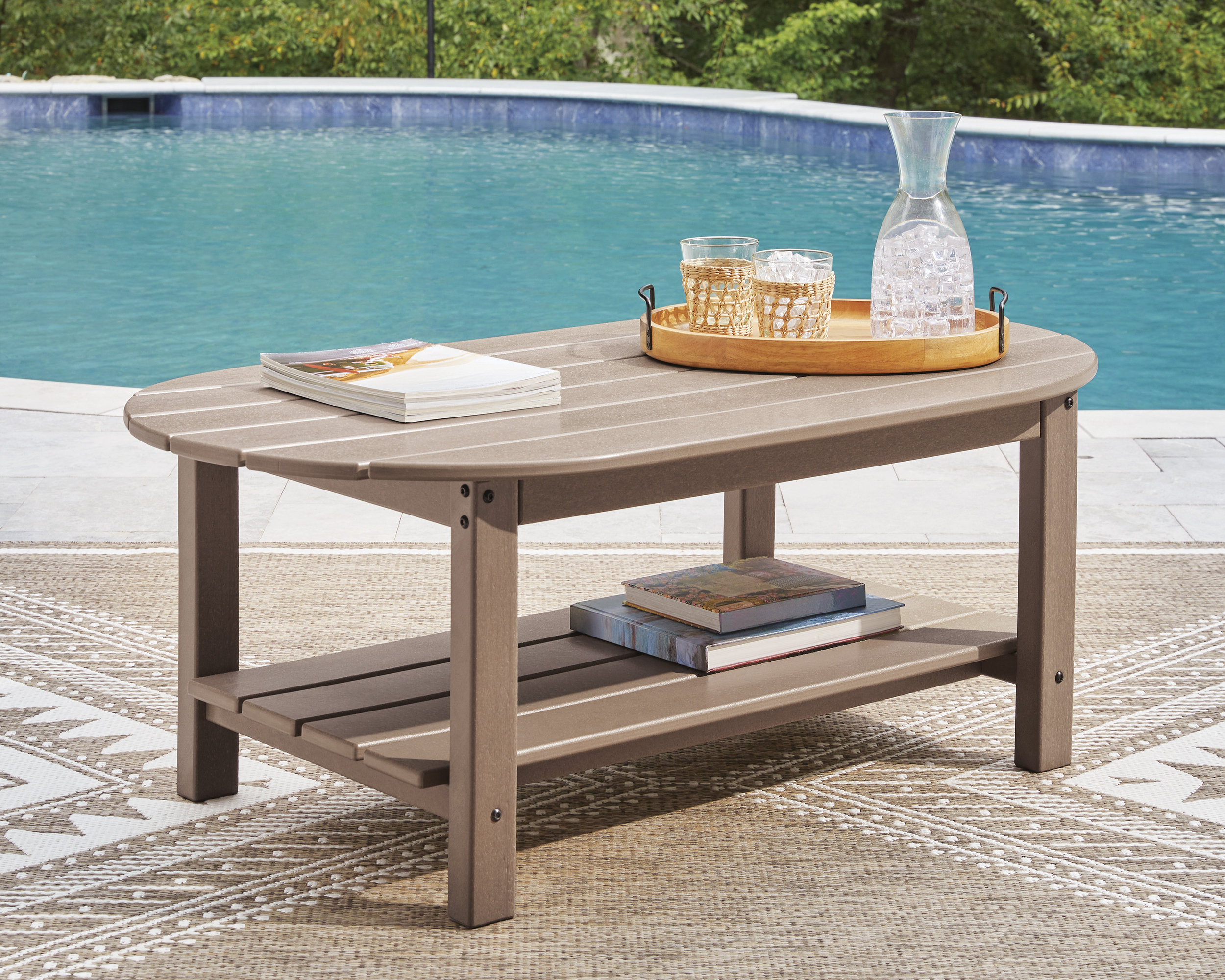 Grover Beach HDPE/Polyester Patio Set