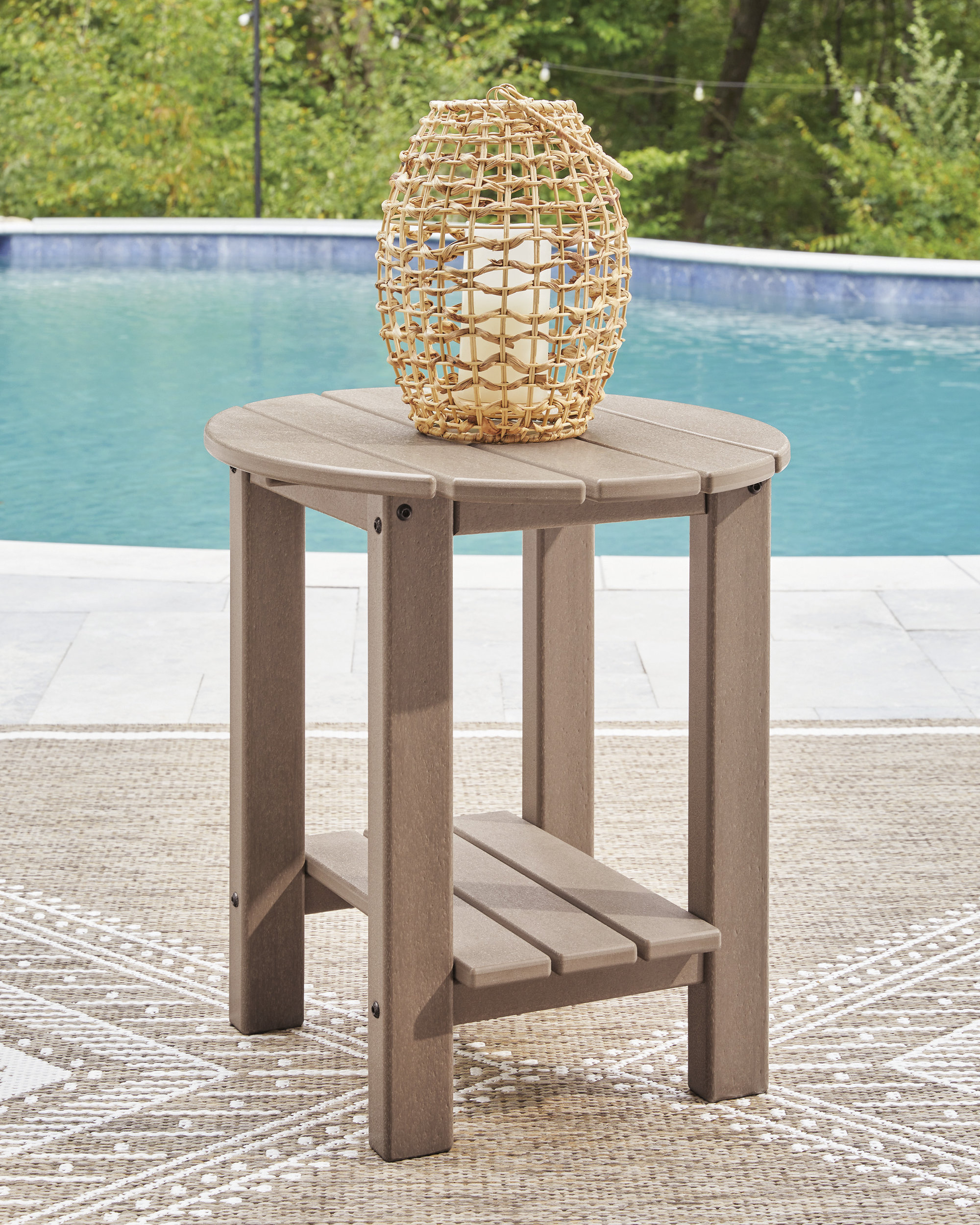 Grover Beach Oval Polyethylene End Table