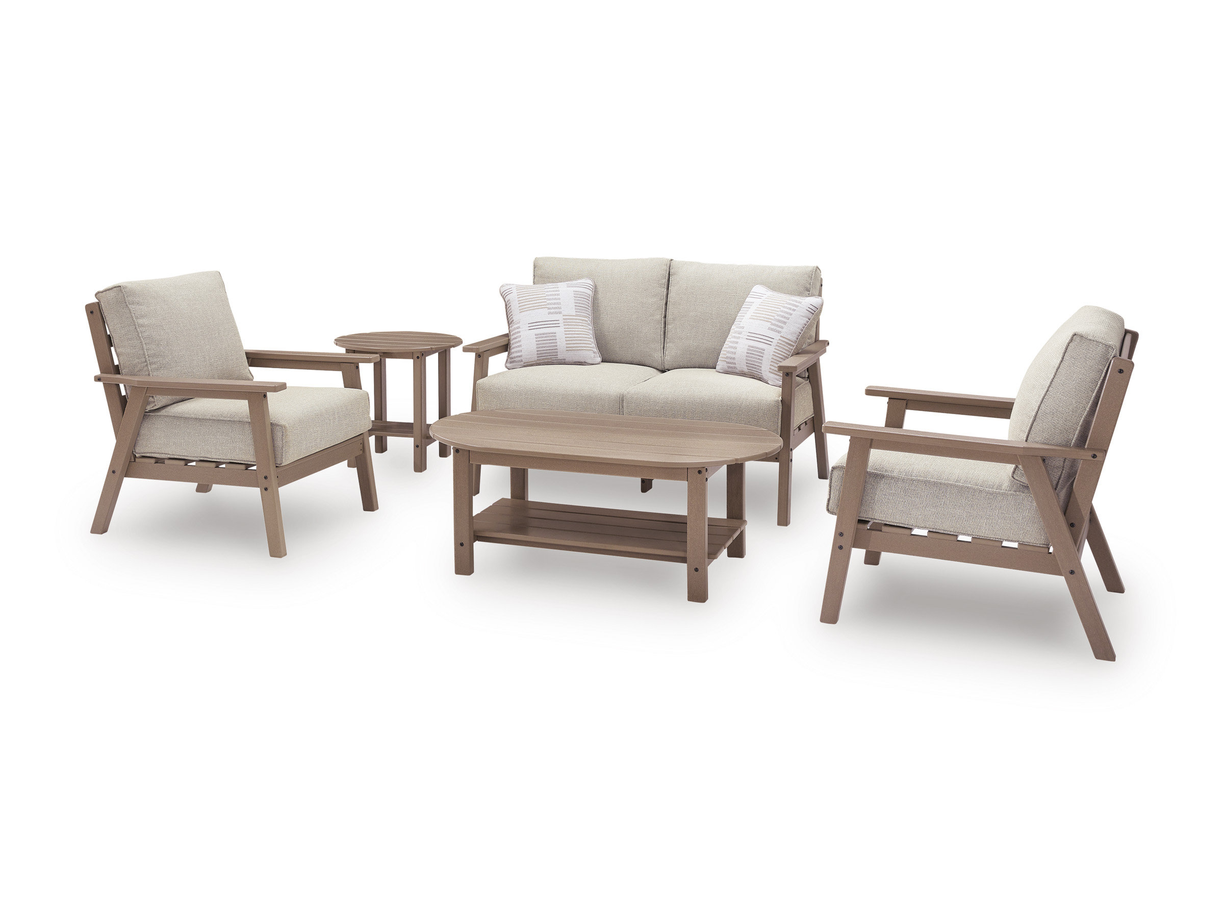 Grover Beach HDPE/Polyester Patio Set