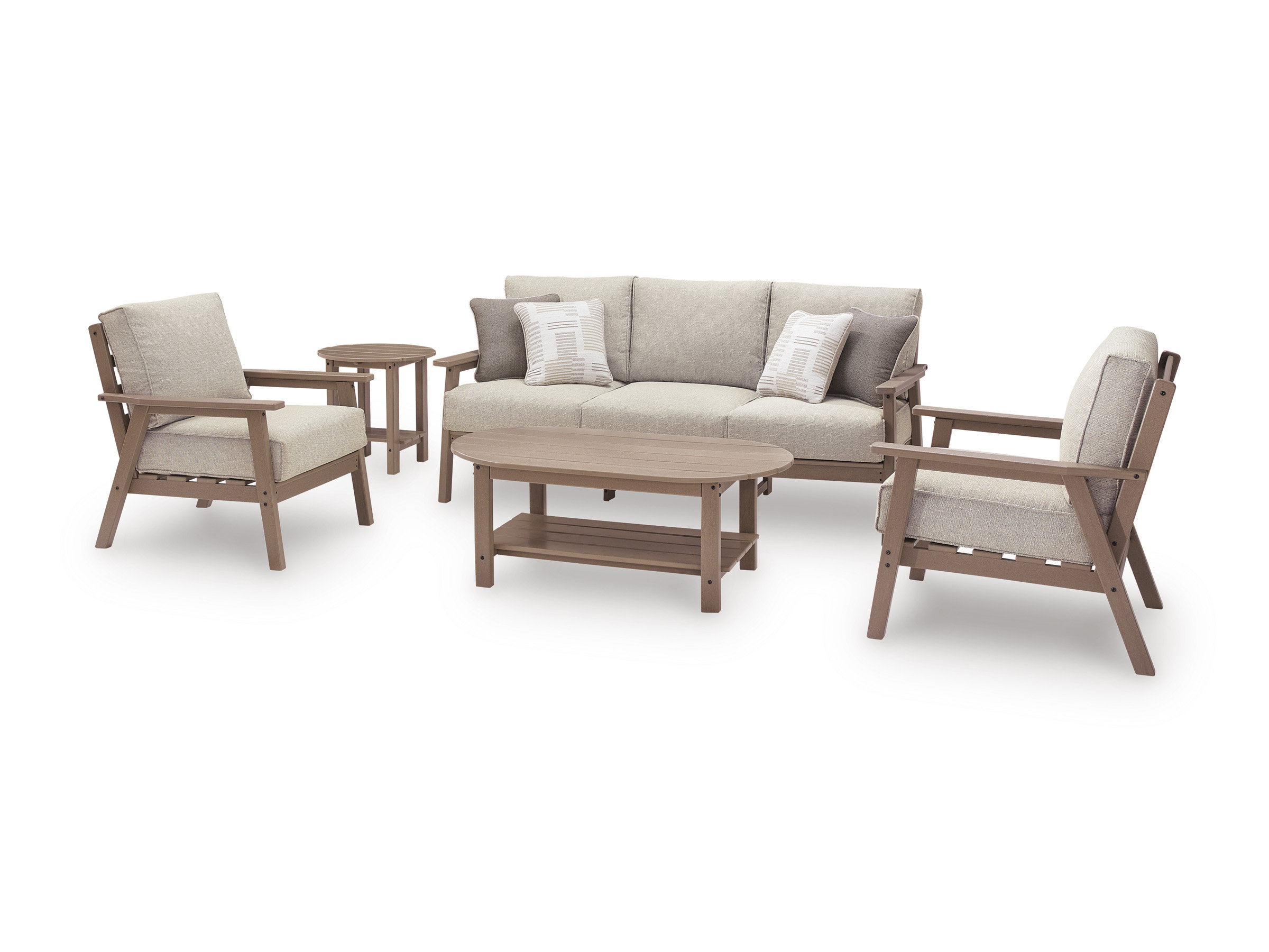 Grover Beach HDPE/Polyester Patio Set