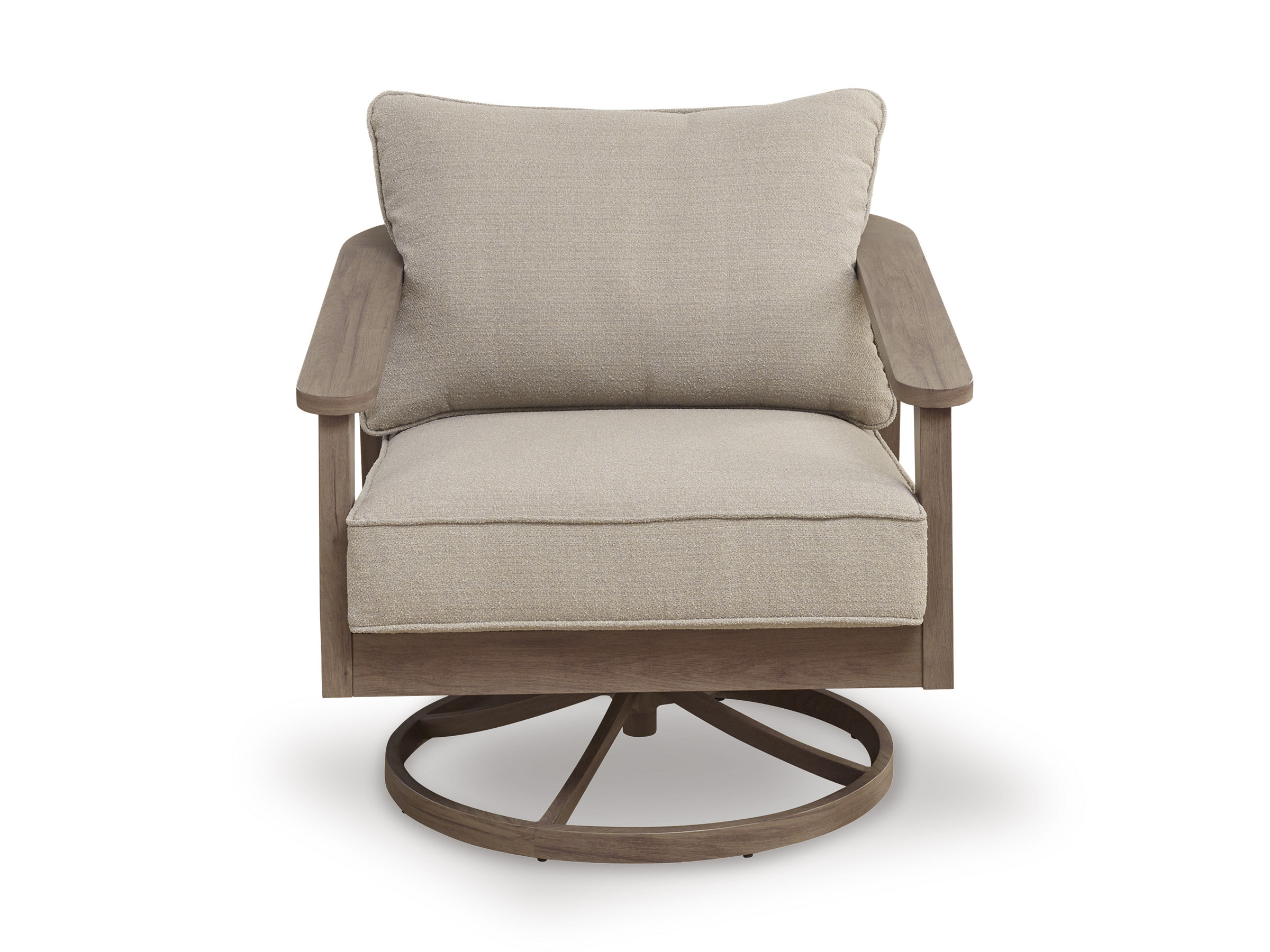 Harmony Headlands Aluminum/Polyester Swivel Lounge Chair with Cushion