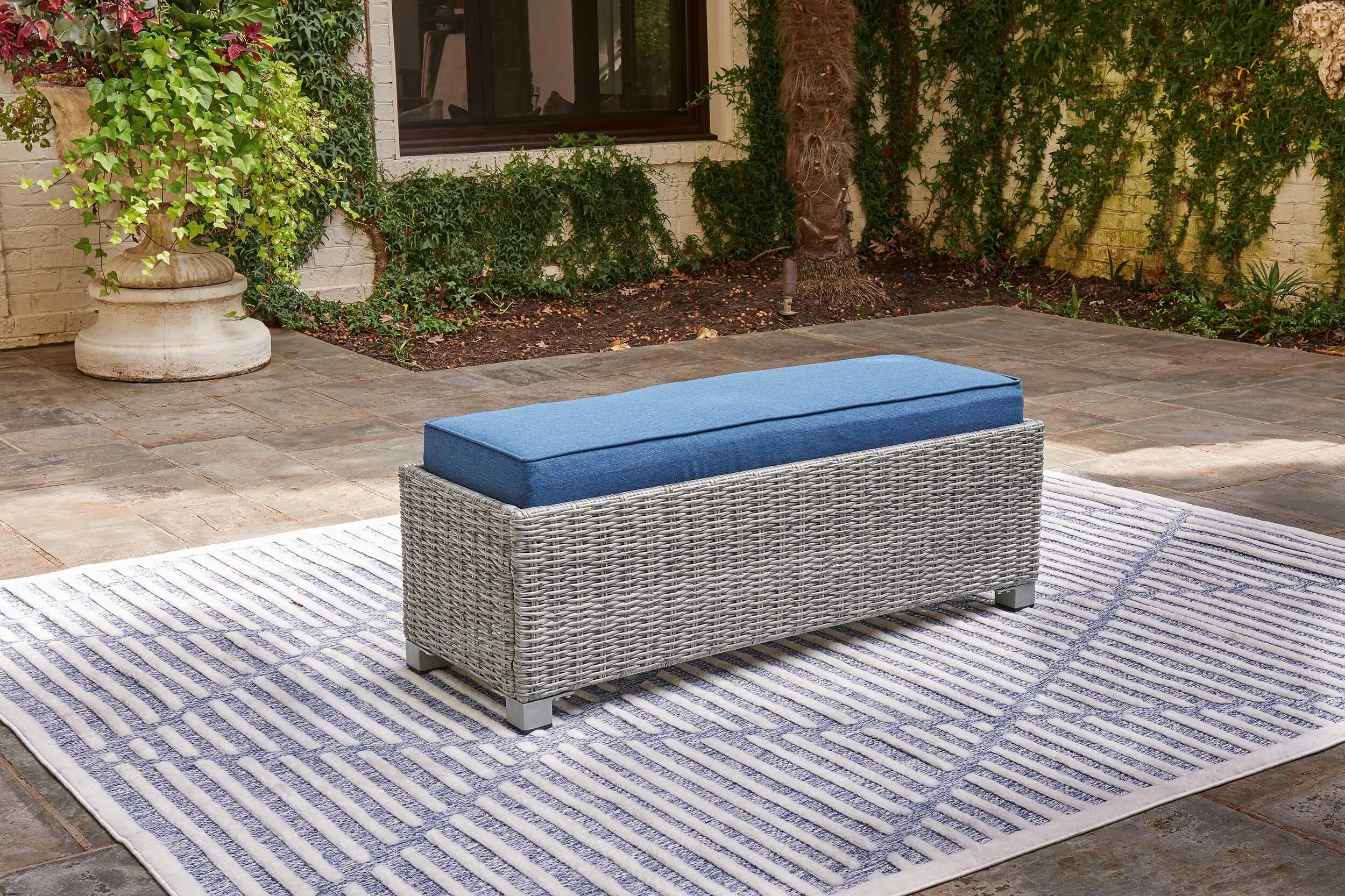 Naples Beach Outdoor Nuvella Fabric/Resin Wicker Set