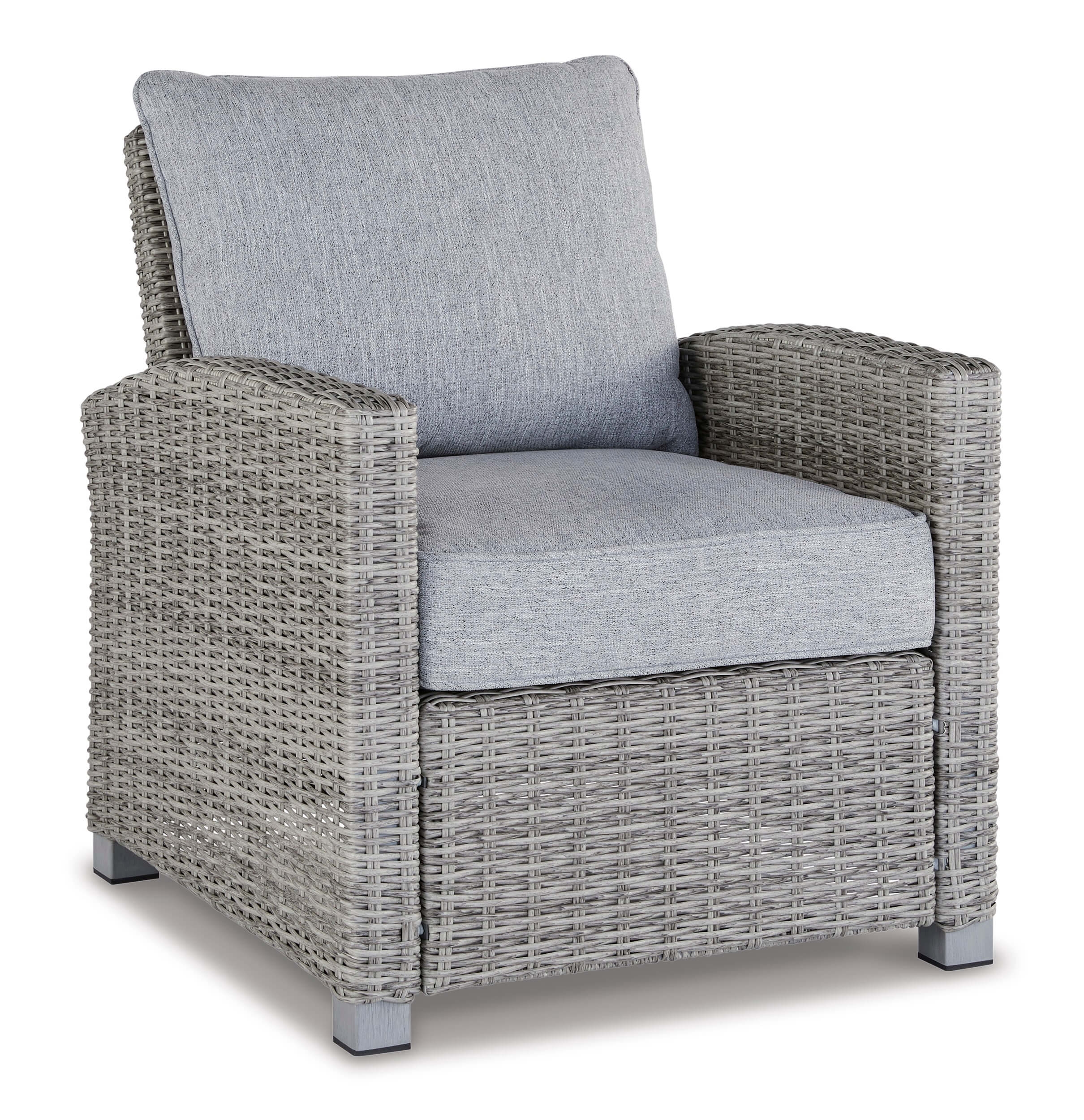 Naples Beach Outdoor Nuvella Fabric/Resin Wicker Set