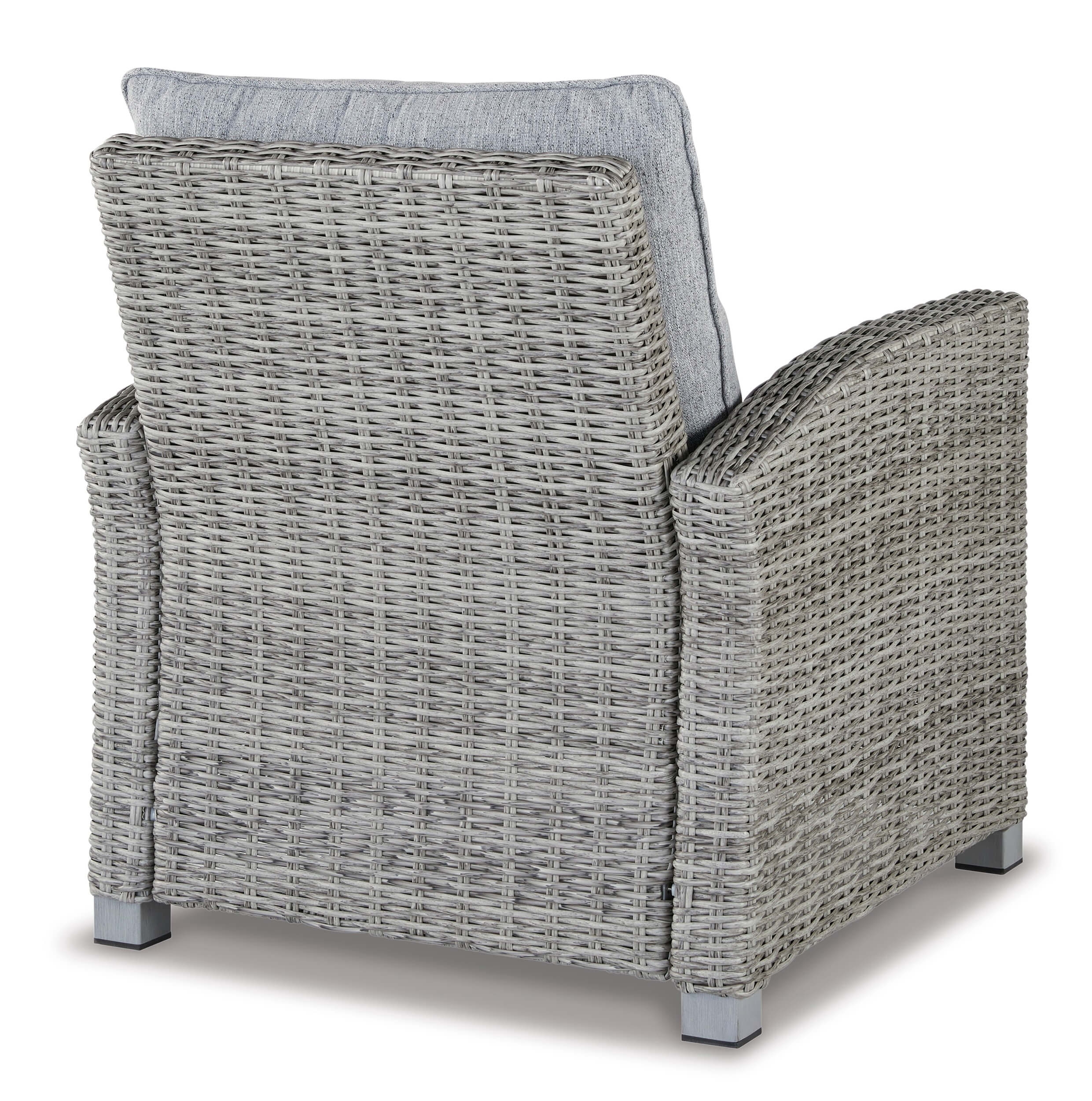 Naples Beach Outdoor Nuvella Fabric/Resin Wicker Set