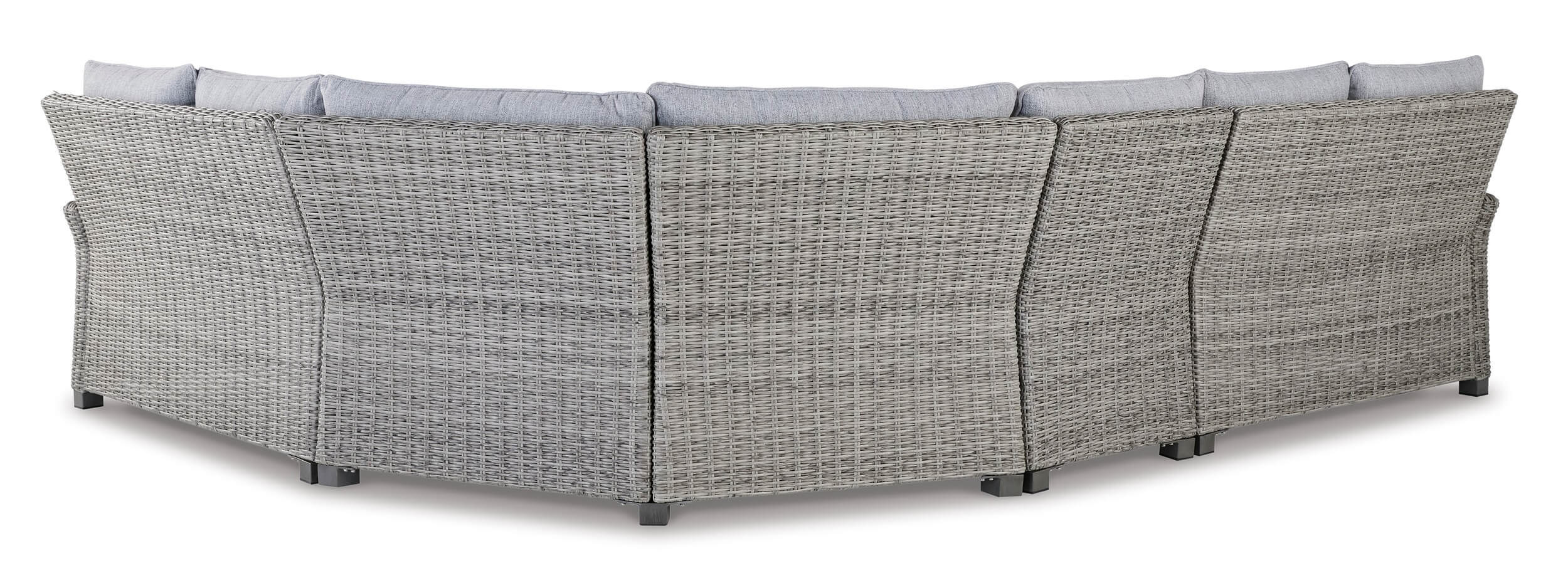 Naples Beach Outdoor Nuvella Fabric/Resin Wicker Set