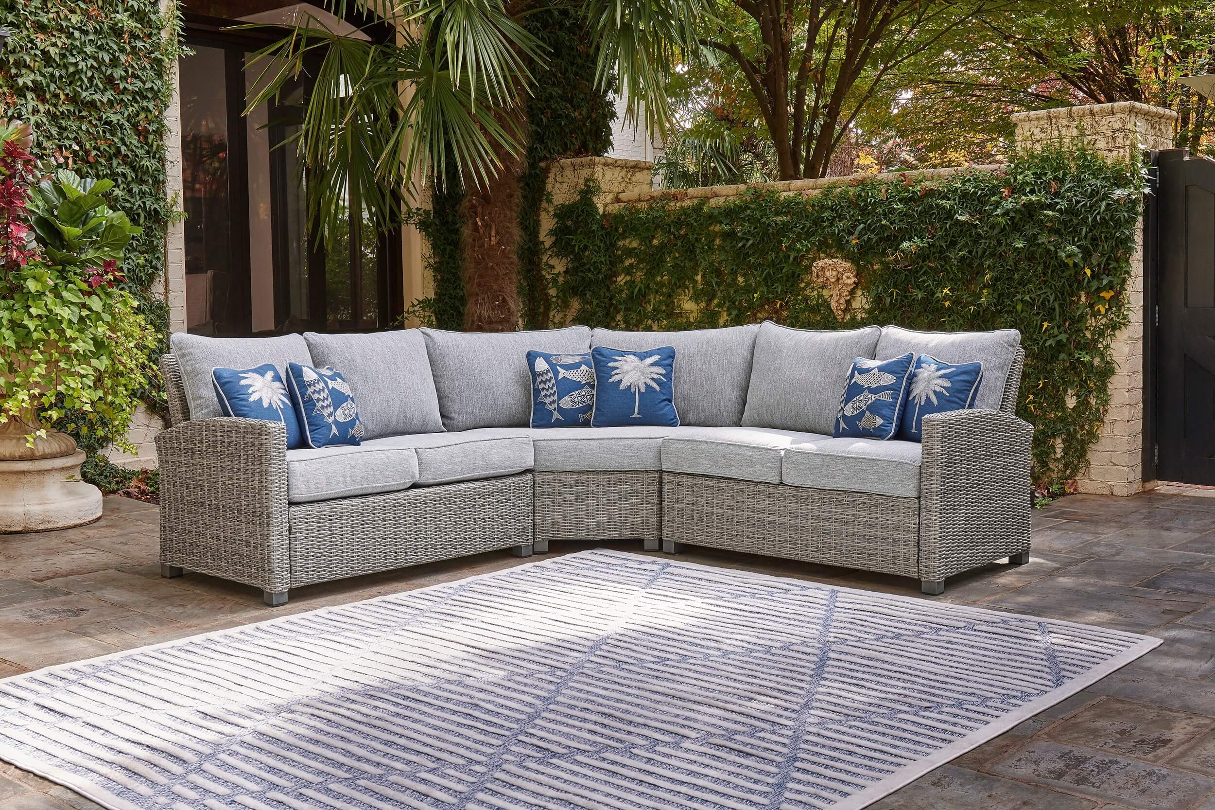 Naples Beach 3 pc Outdoor Sectional
