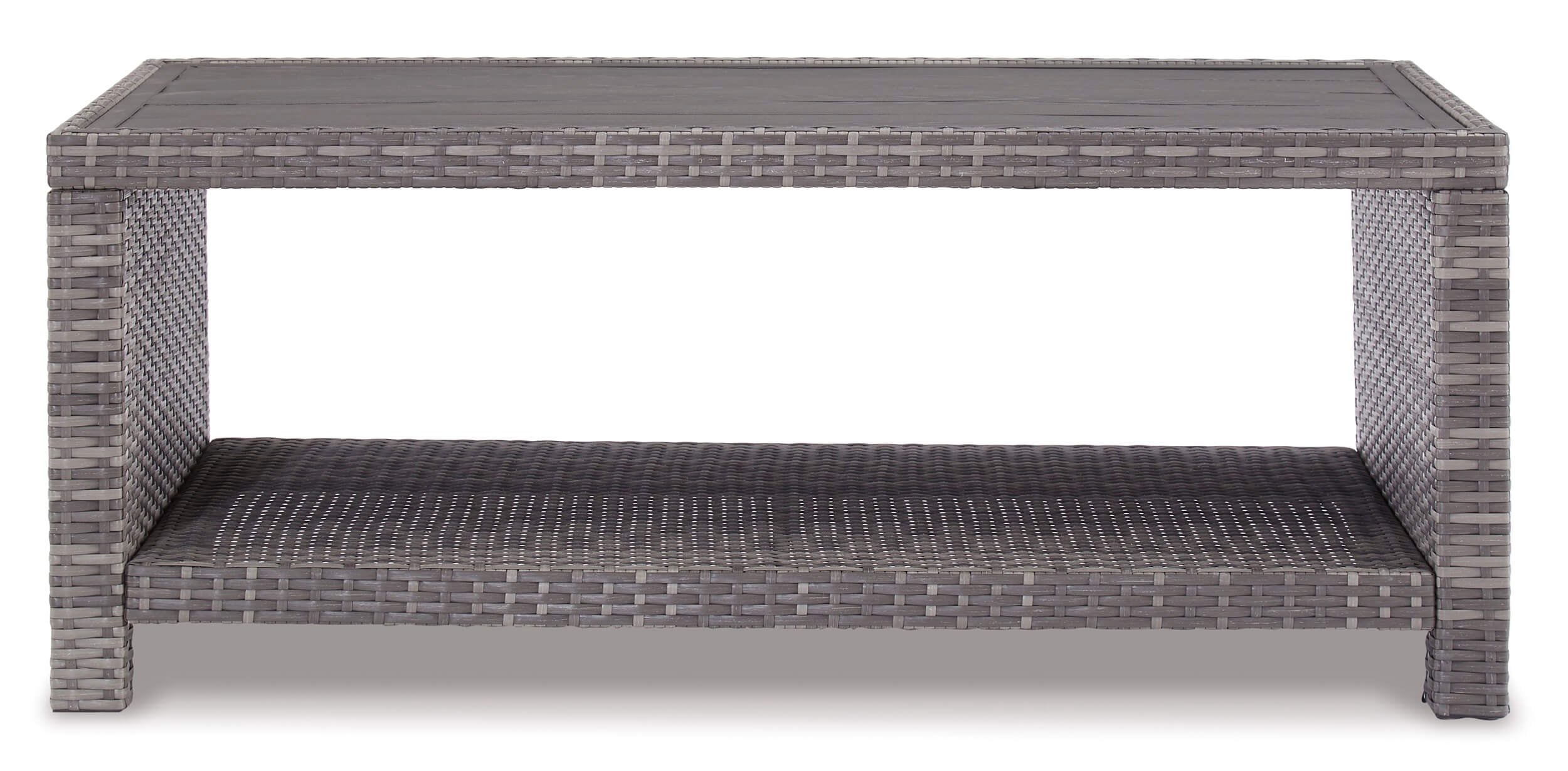 Salem Beach Outdoor Resin Wicker Rectangular Coffee Table