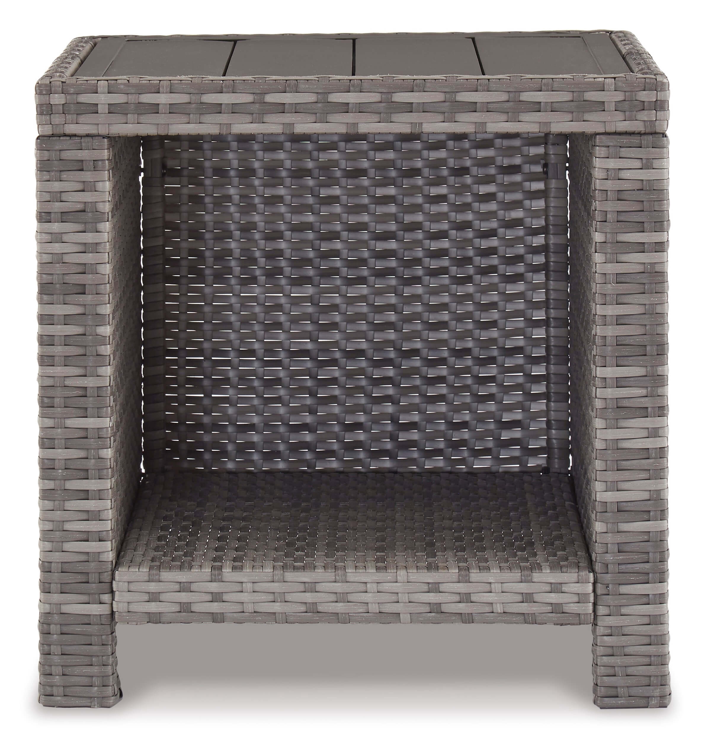 Salem Beach Outdoor Resin Wicker Square End Table