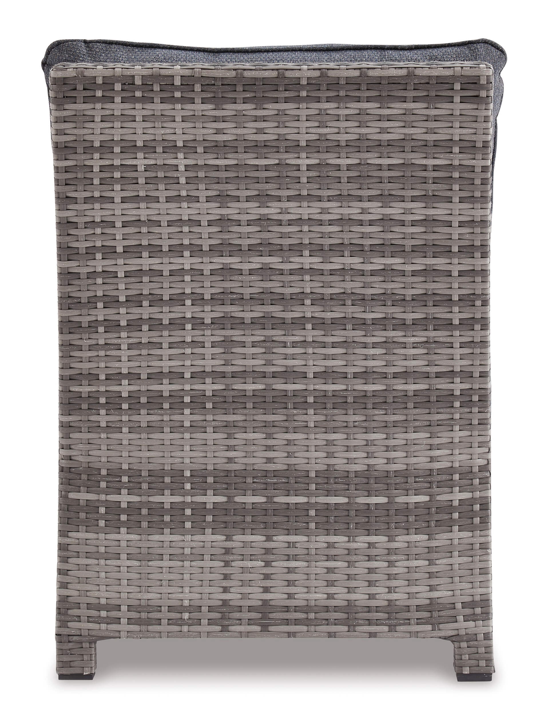 Salem Beach Outdoor Nuvella Fabric/Resin Wicker Armless Chair w/Cushion