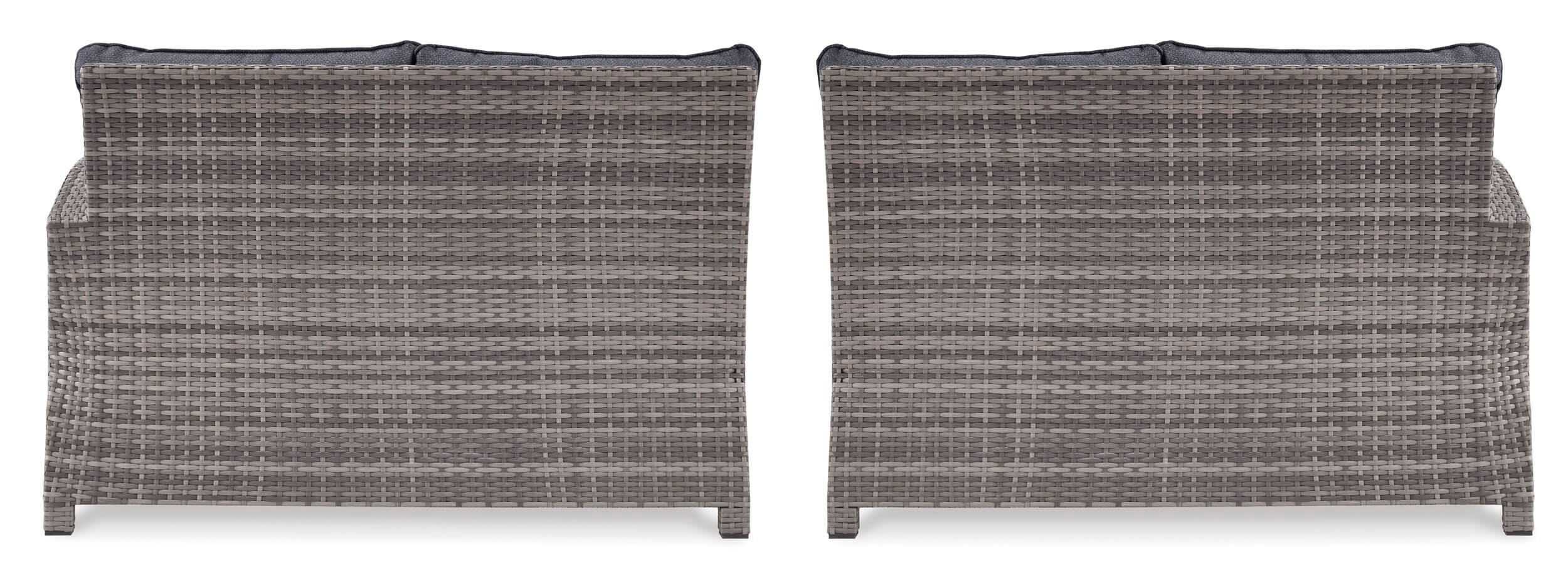 Salem Beach Outdoor Nuvella Fabric/Resin Wicker Sectional Sofa