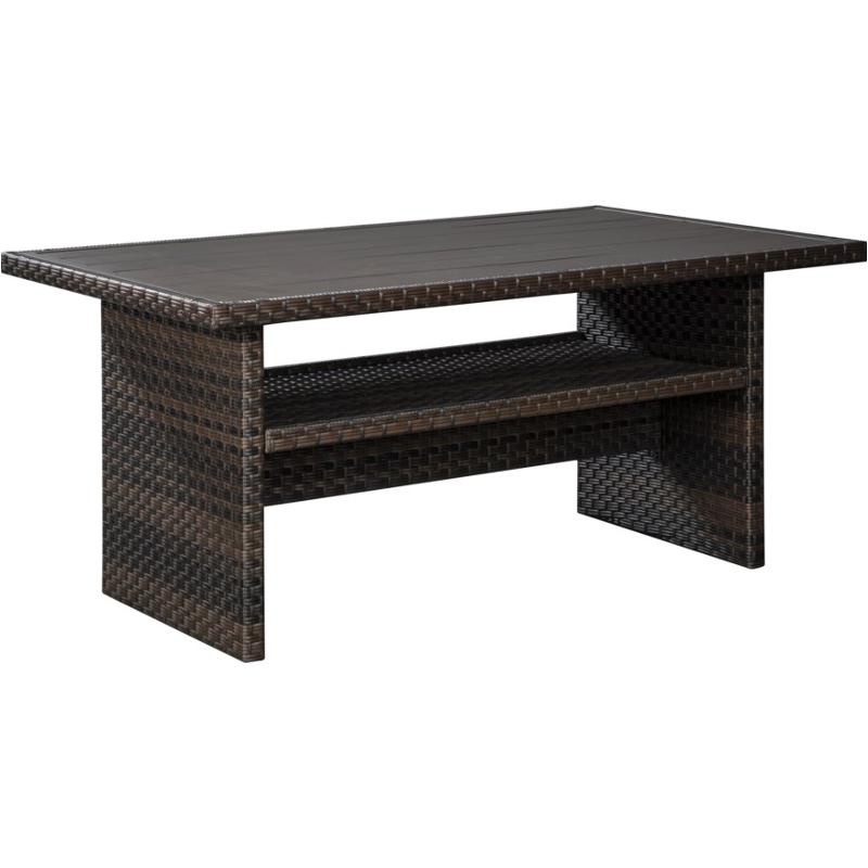 Ashley SM Easy Isle Resin/Fabric Outdoor Dining Set