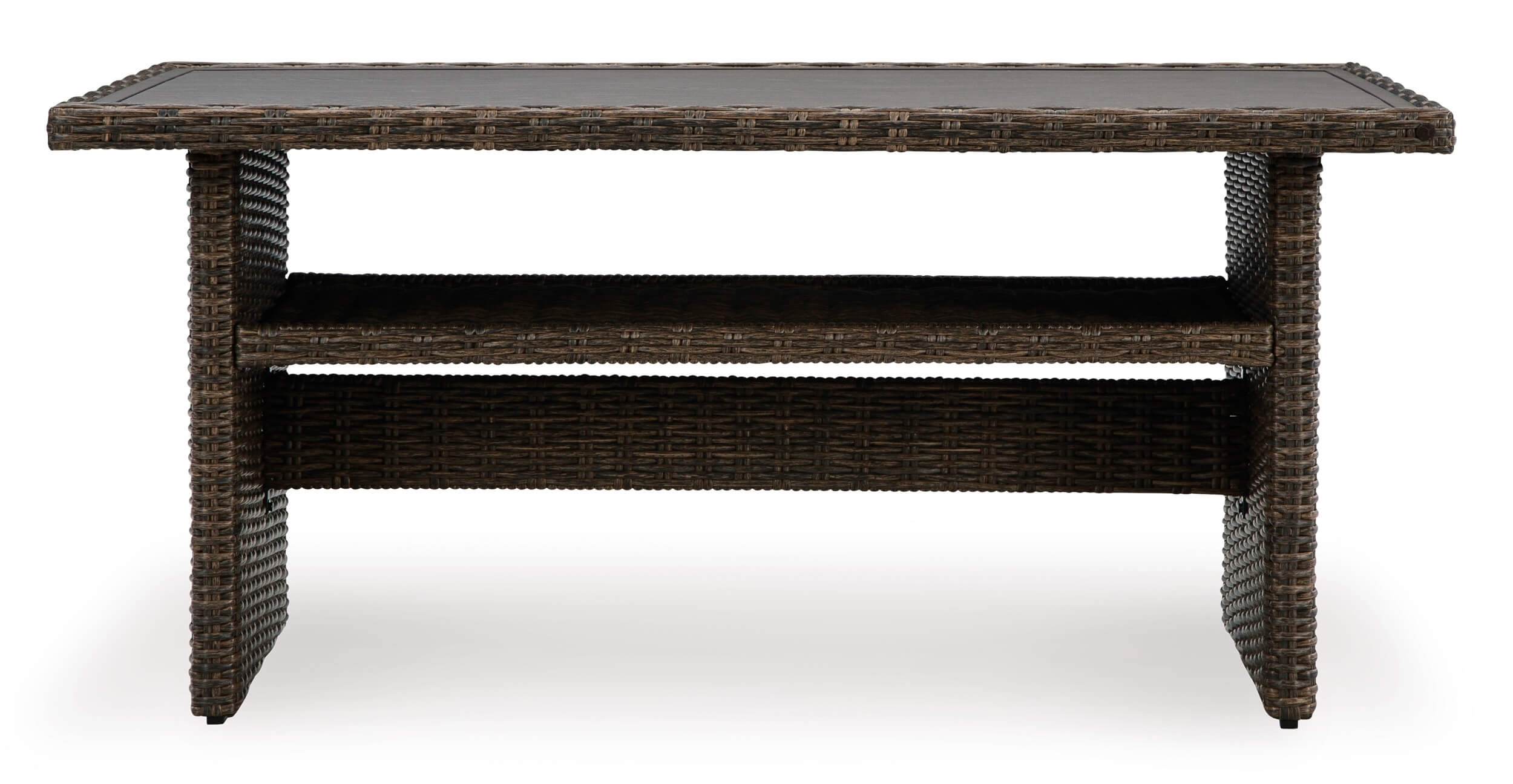 WRS Brook Ranch Outdoor Resin Wicker Multi-Use Table