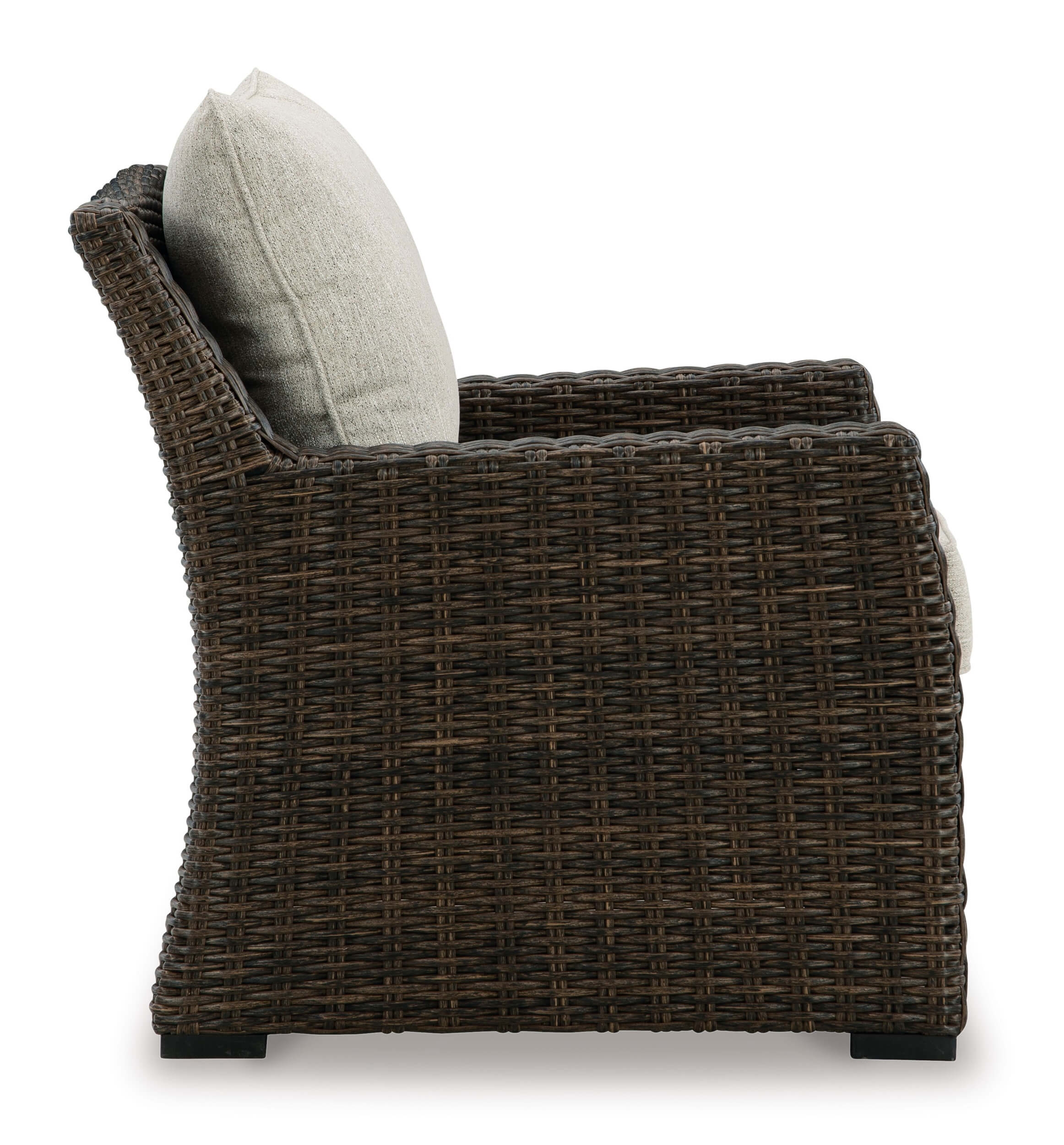 Brook Ranch Outdoor Nuvella Fabric/Resin Wicker Lounge Chair