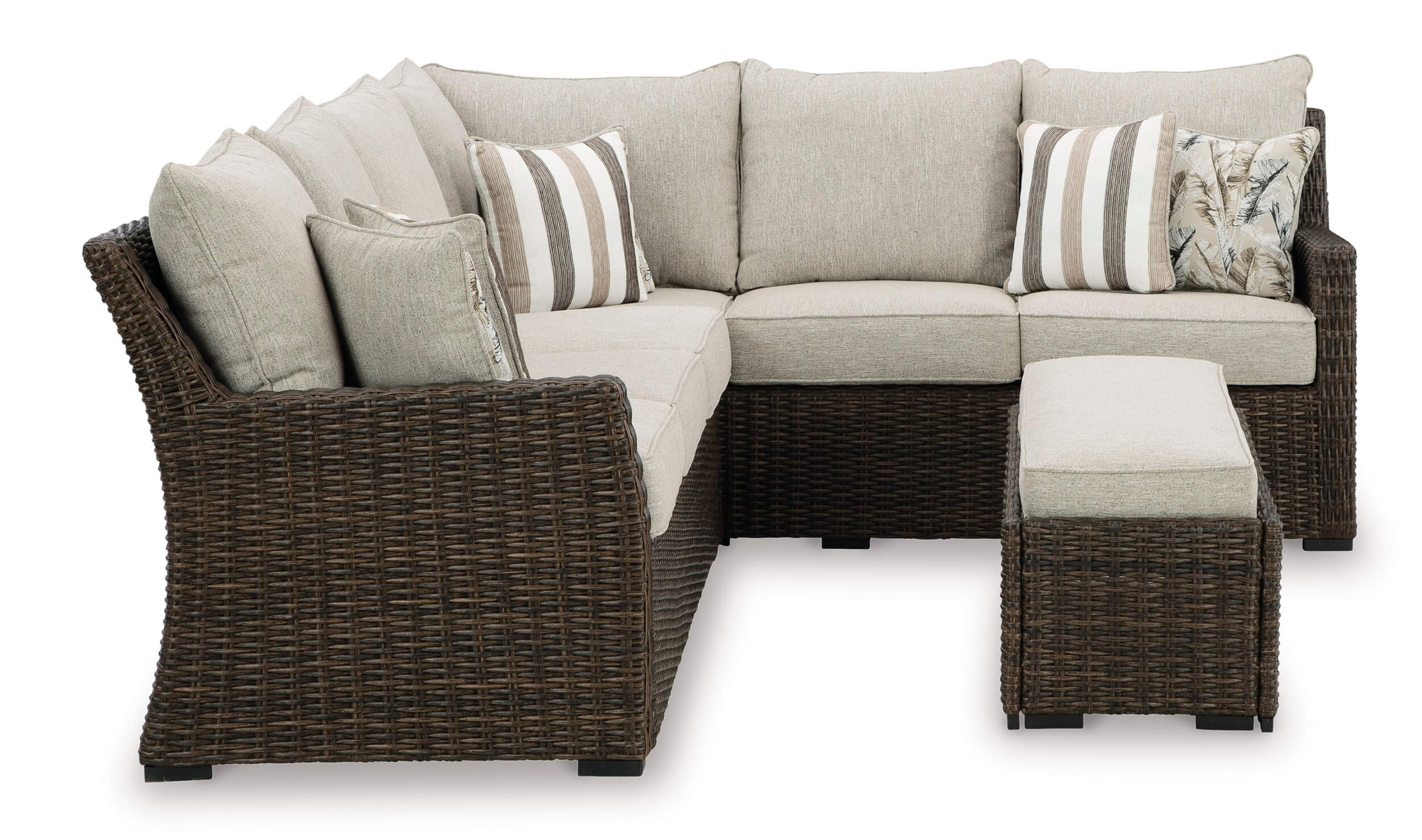 Brook Ranch Outdoor Sofa Sectional/Bench with Cushion