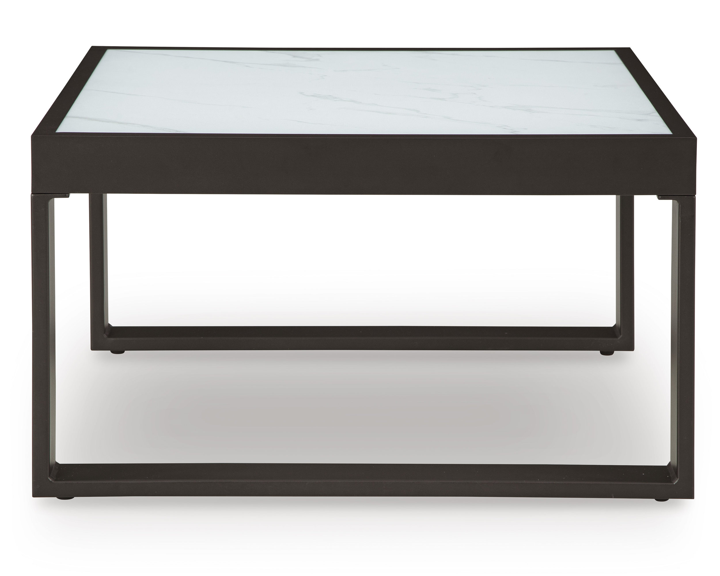 Beachloft Square Glass/Aluminum Cocktail Table