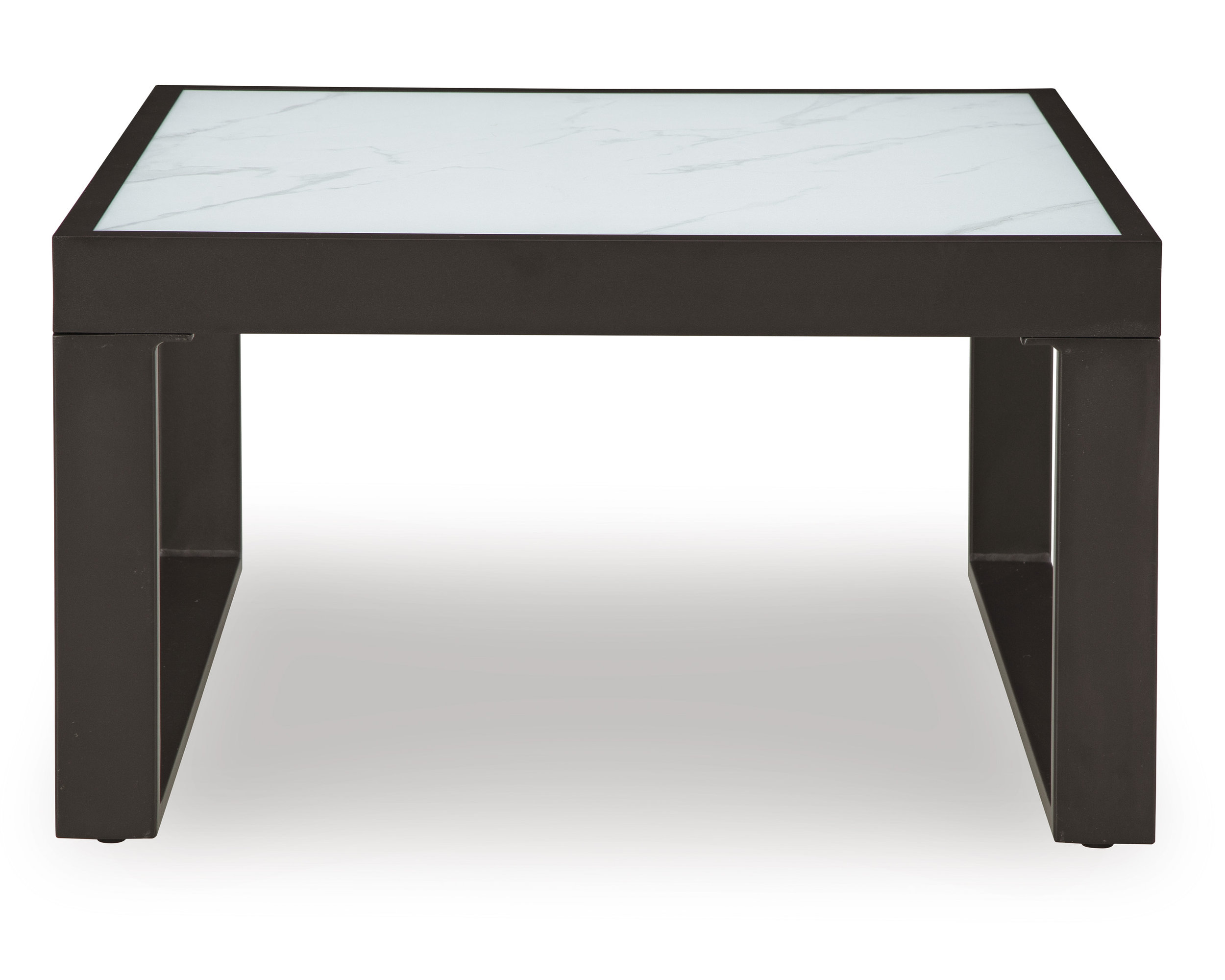 Beachloft Square Glass/Aluminum Cocktail Table