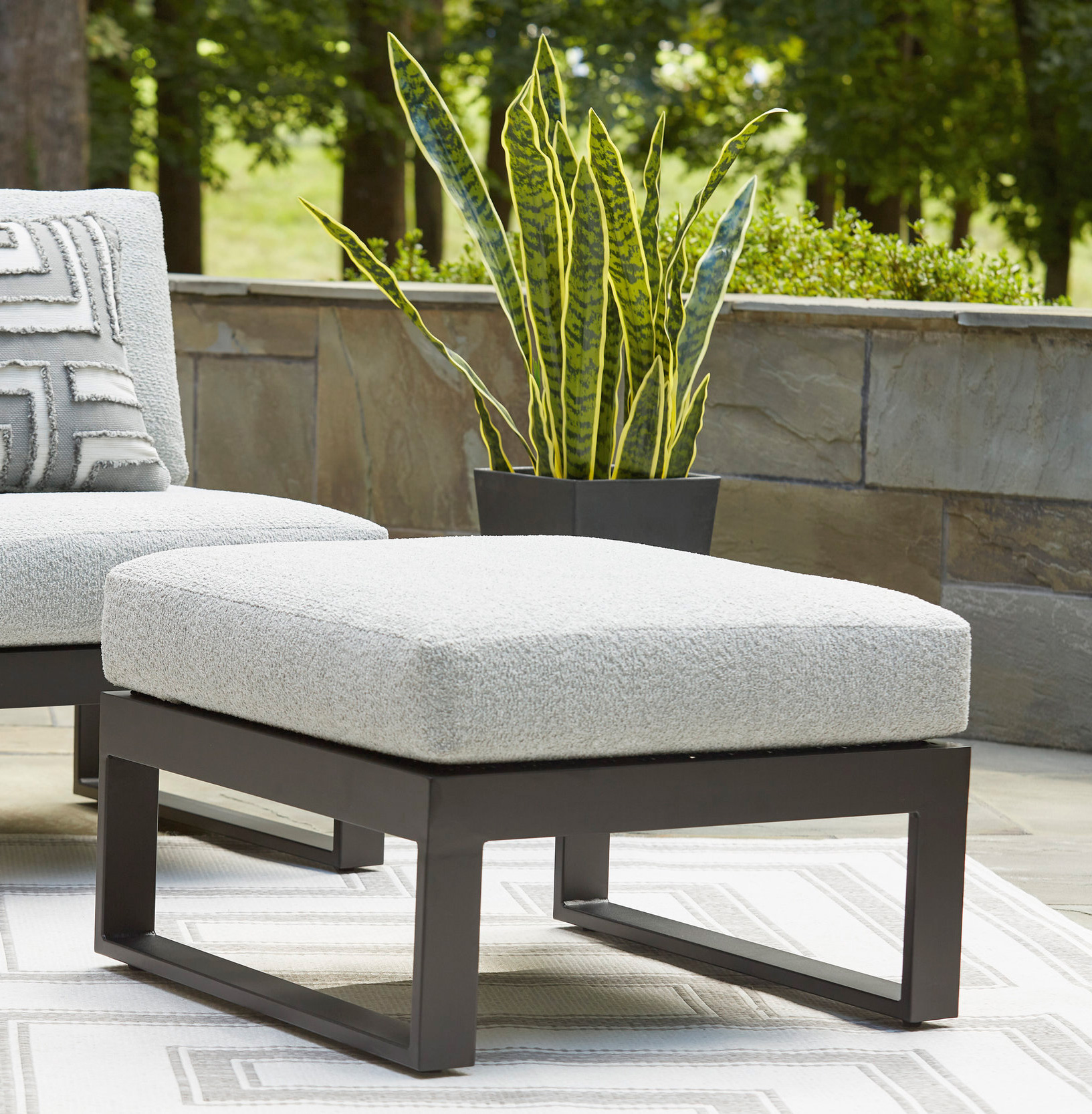 Beachloft Polyester/Aluminum 4-Piece Outdoor Modular Sectional